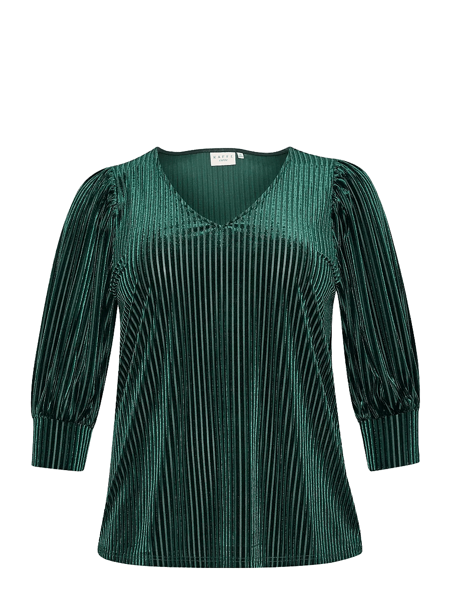 Kaffe Curve - KCcacanna Blouse - kurzärmelige blusen - garden topiary cc. - 1
