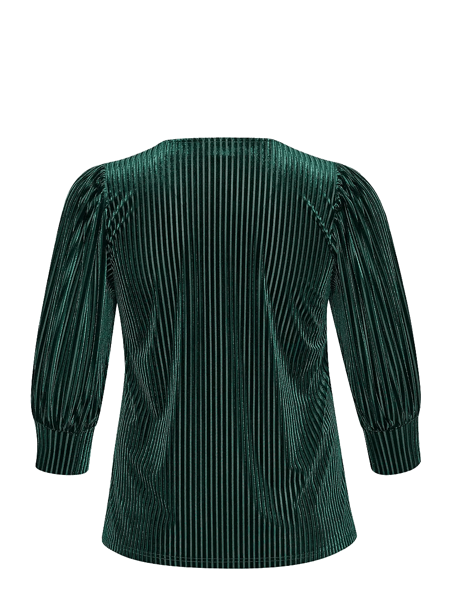 Kaffe Curve - KCcacanna Blouse - kurzärmelige blusen - garden topiary cc. - 2
