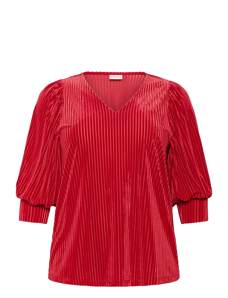 Kaffe Curve - KCcacanna Blouse - kurzämlige blusen - haute red cc - 1