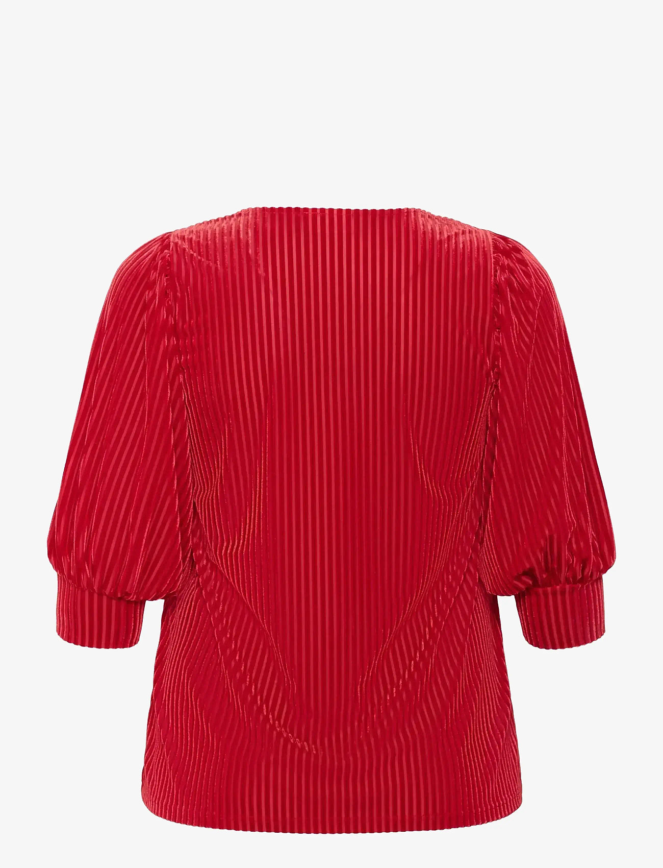 Kaffe Curve - KCcacanna Blouse - kortärmade blusar - haute red cc - 2