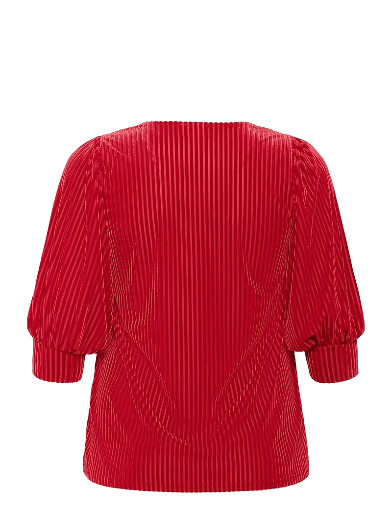 Kaffe Curve - KCcacanna Blouse - kurzämlige blusen - haute red cc - 2