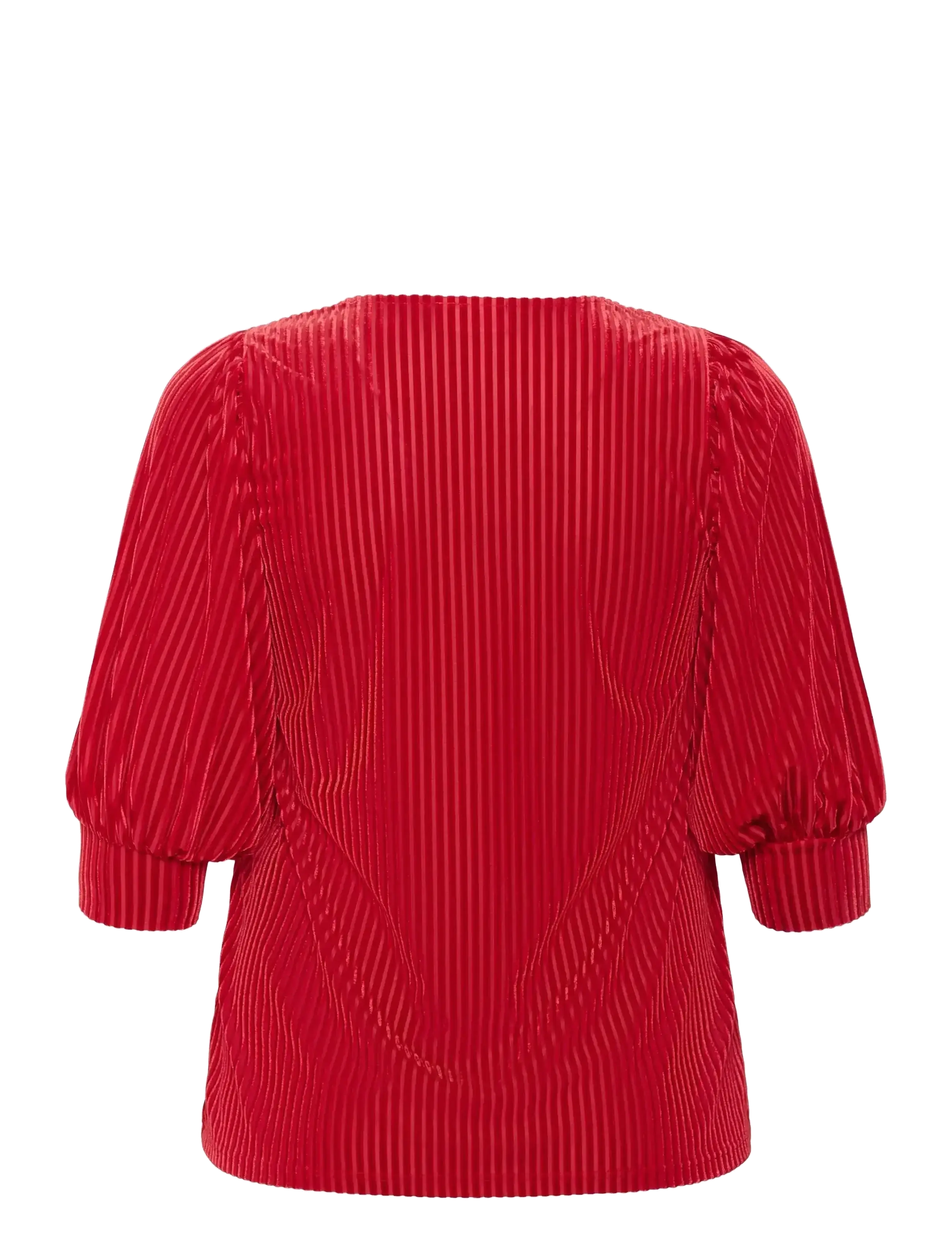Kaffe Curve - KCcacanna Blouse - kurzämlige blusen - haute red cc - 2