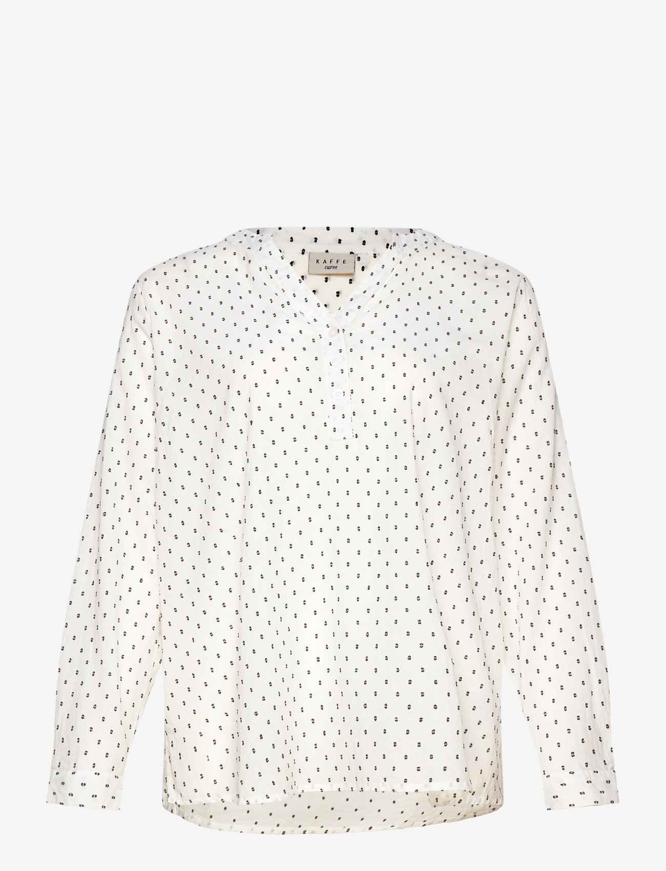 Kaffe Curve - KCsolo Blouse - chalk, black dot - 0