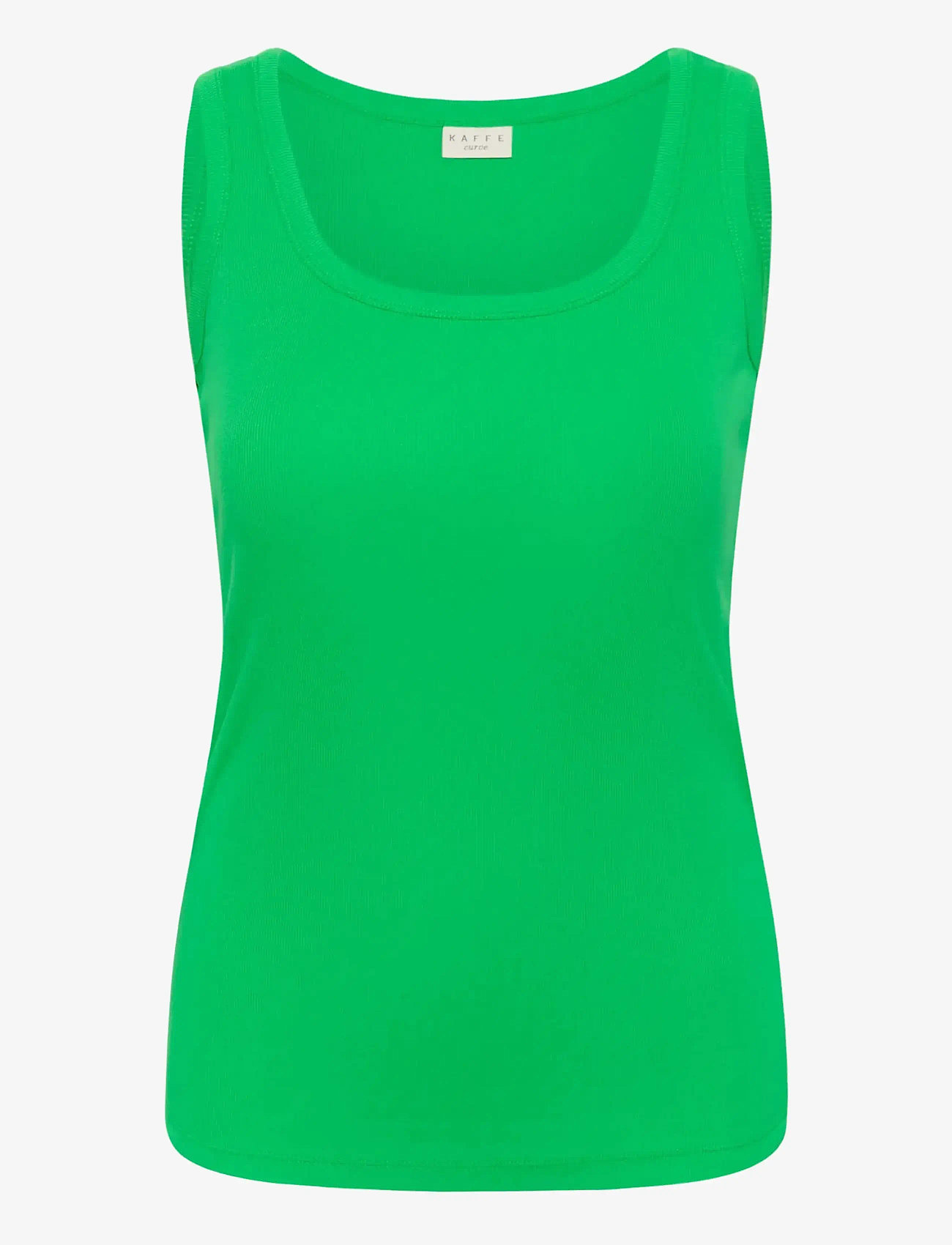 Kaffe Curve - KCcarina Tank Top - topi bez piedurknēm - bright green - 1