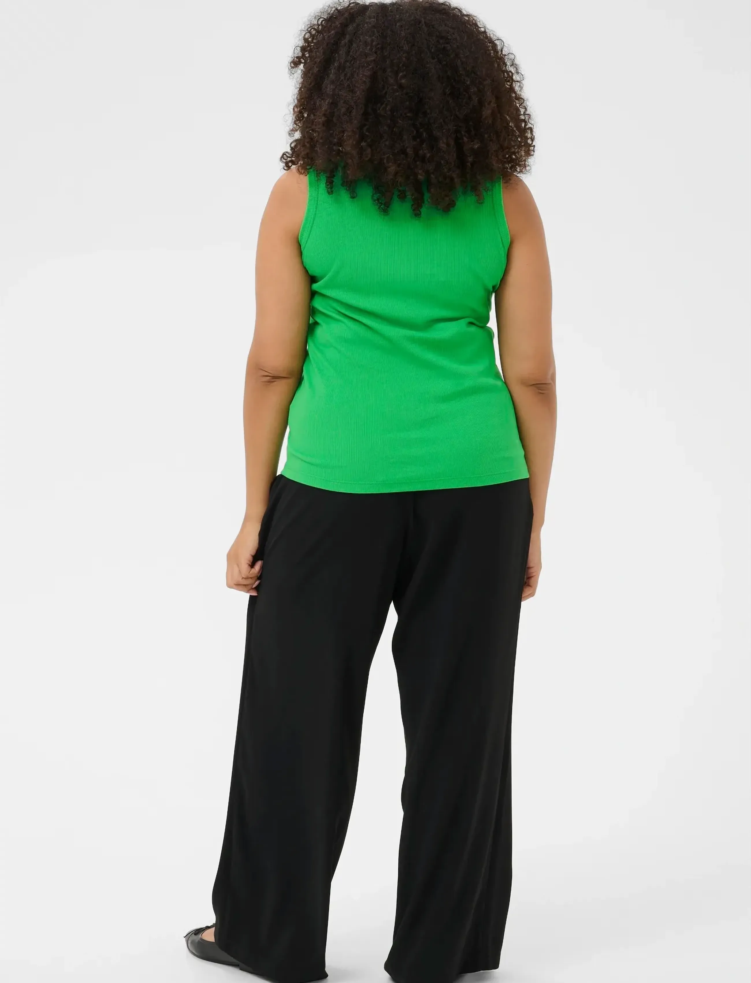 Kaffe Curve - KCcarina Tank Top - laveste priser - bright green - 4