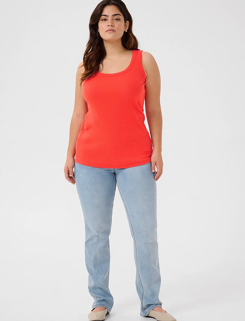 Kaffe Curve - KCcarina Tank Top - tanktops - grenadine - 3