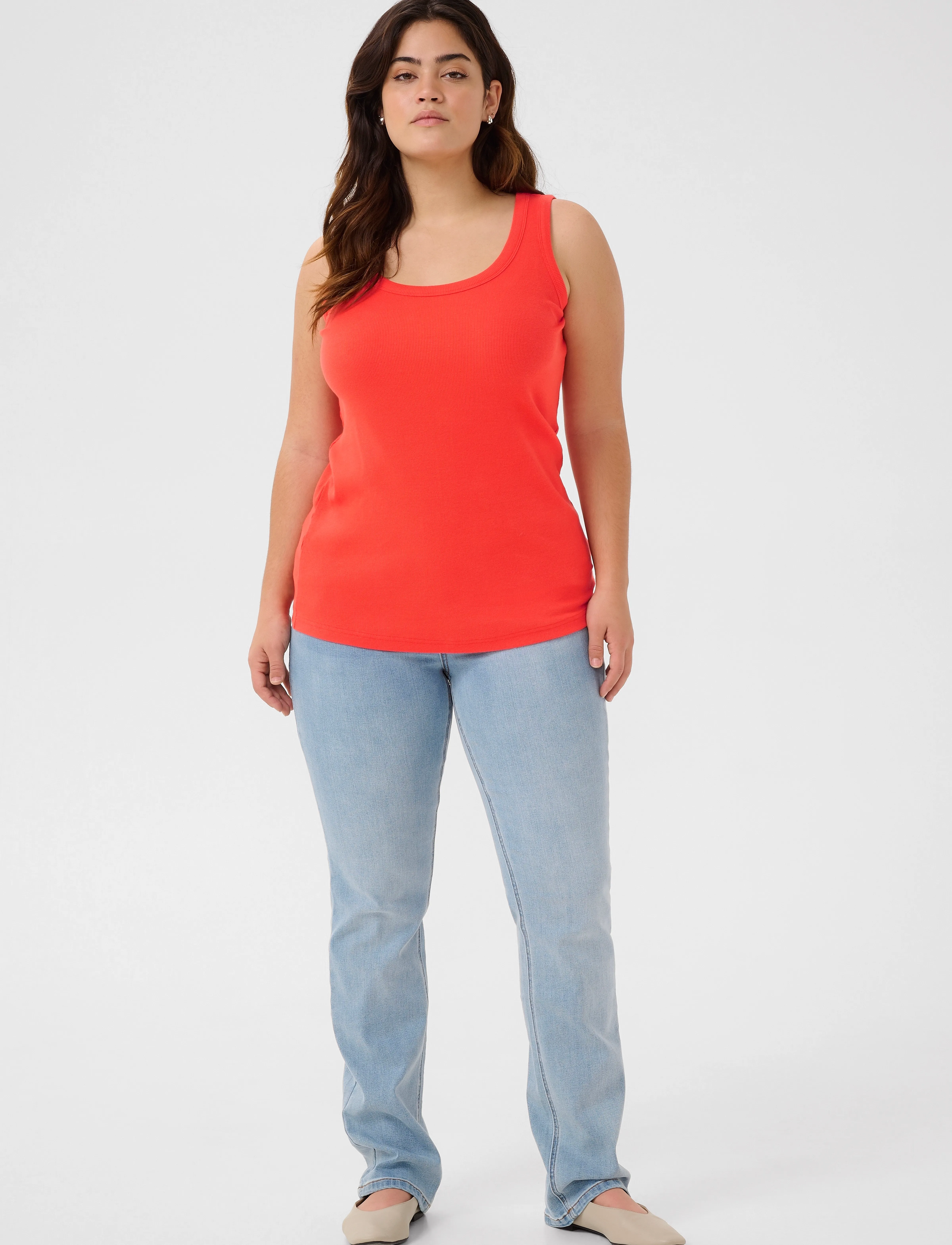 Kaffe Curve - KCcarina Tank Top - sleeveless tops - grenadine - 3