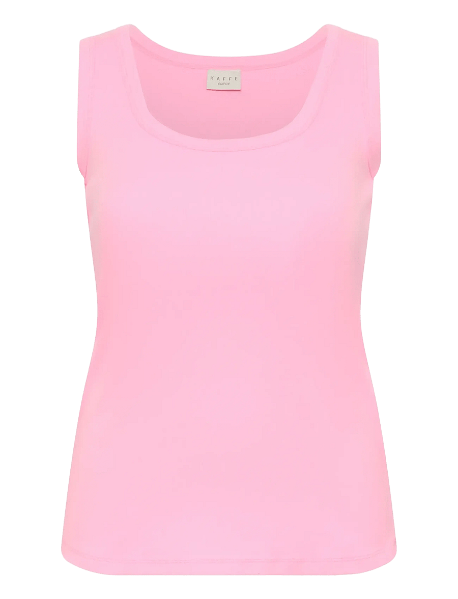 Kaffe Curve - KCcarina Tank Top - tanktops - pink frosting - 0