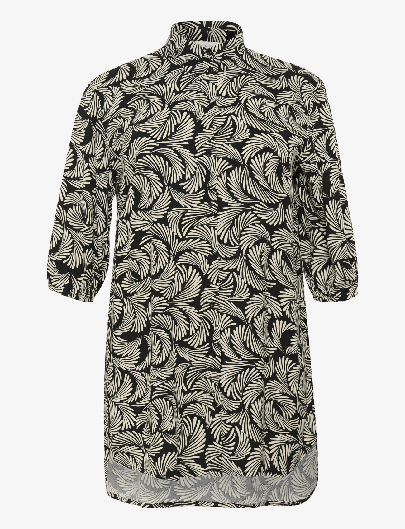 Kaffe Curve KCsonna Shirt - Bluser & Skjorter - BLACK DEEP/ANTIQUE WHITE PRINT / black