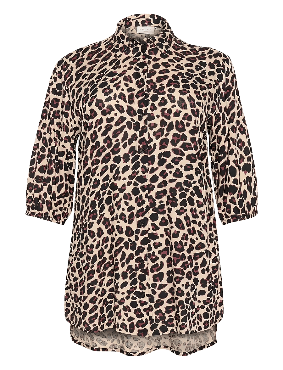 Kaffe Curve - KCsonna Shirt - tunikor - leopard print - 1