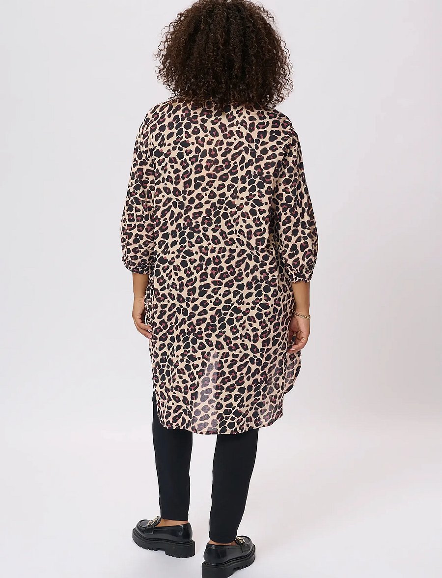Kaffe Curve - KCsonna Shirt - tunikor - leopard print - 4