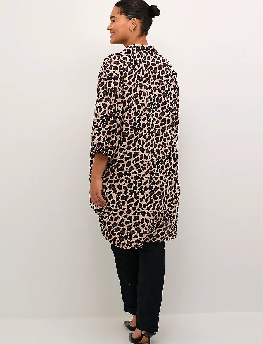 Kaffe Curve - KCsonna Shirt - tunikor - leopard print - 5
