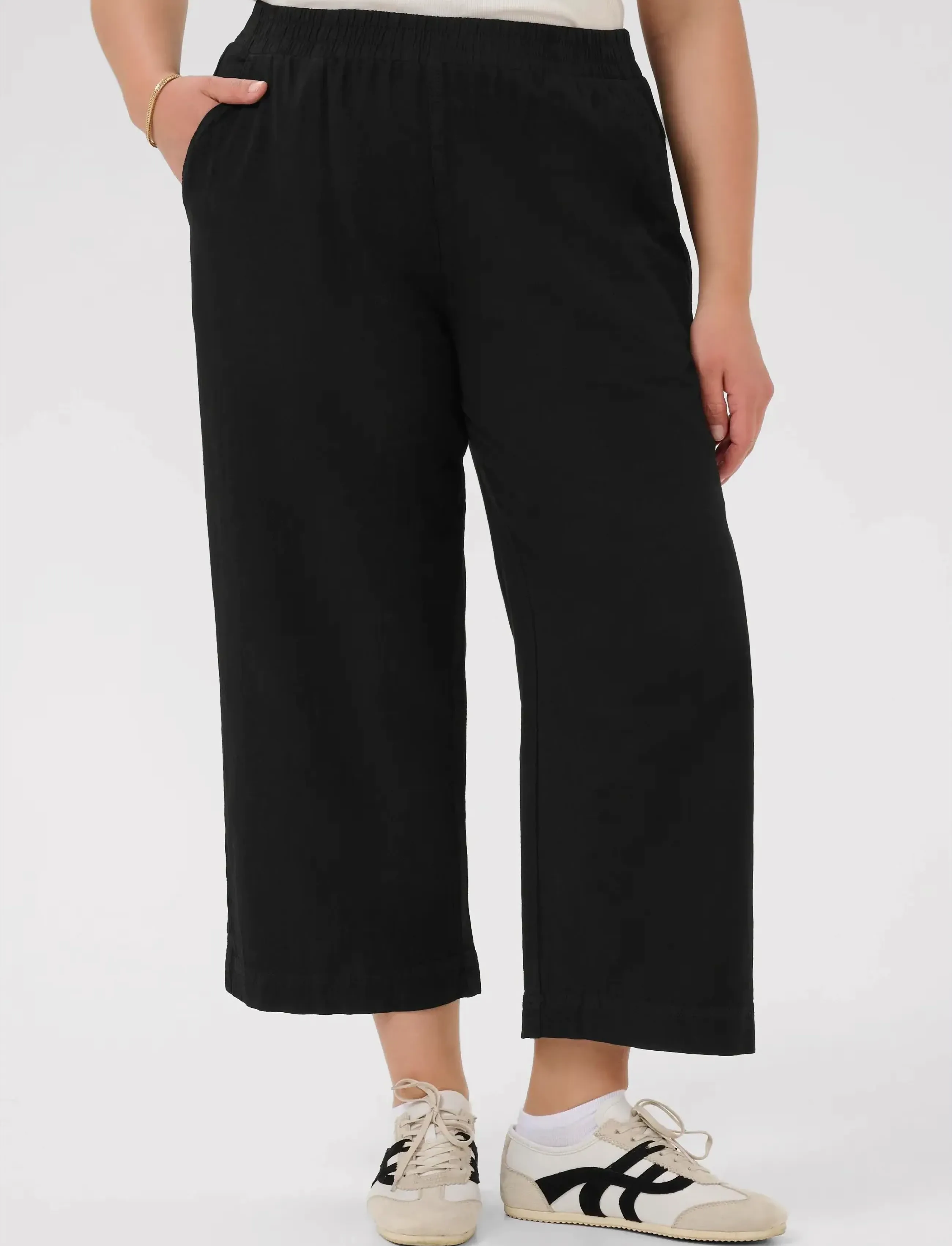 Kaffe Curve KCnana Culotte Pants - Kaffe Curve - BLACK DEEP / black