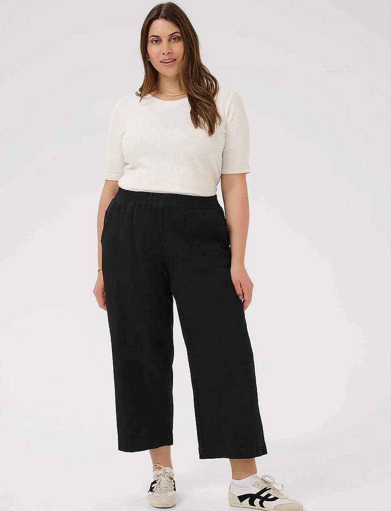 Kaffe Curve - KCnana Culotte Pants - culottes - black deep - 3