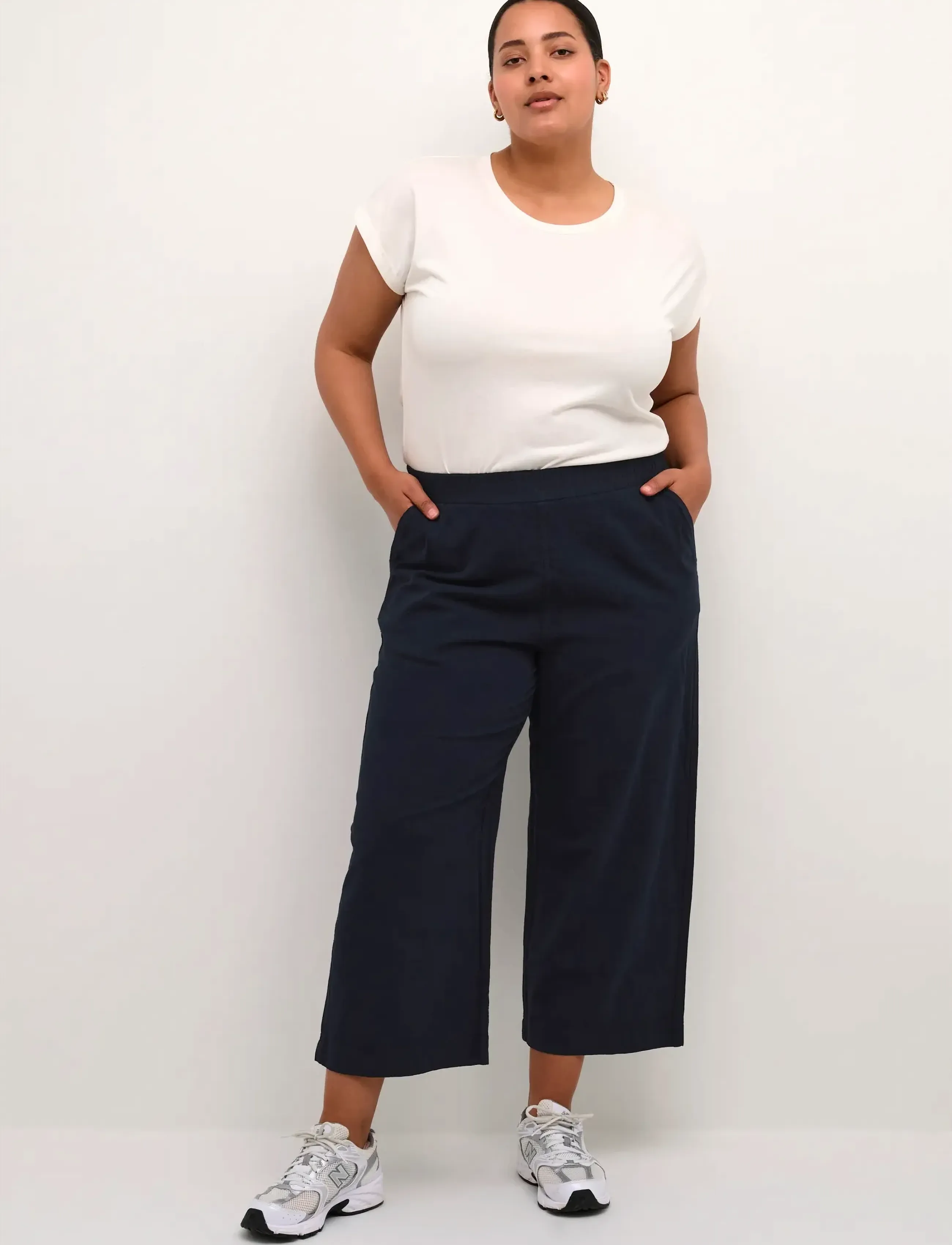 KAFFE CURVE Kcnana Culotte Pants cargobyxor dam – bild 2