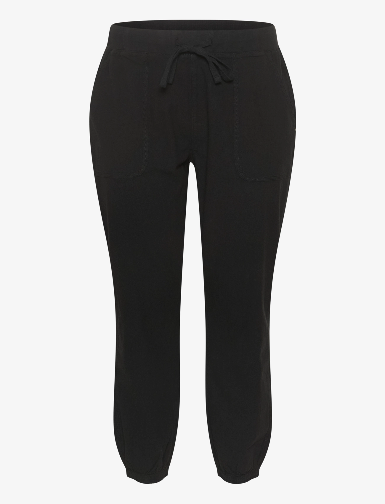 Kaffe Curve KCnana Pants - Sweatpants - BLACK DEEP / black