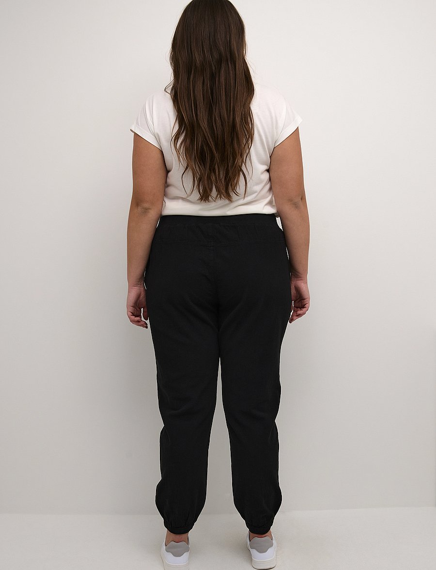 Kaffe Curve - KCnana Pants - sweatpants - black deep - 3