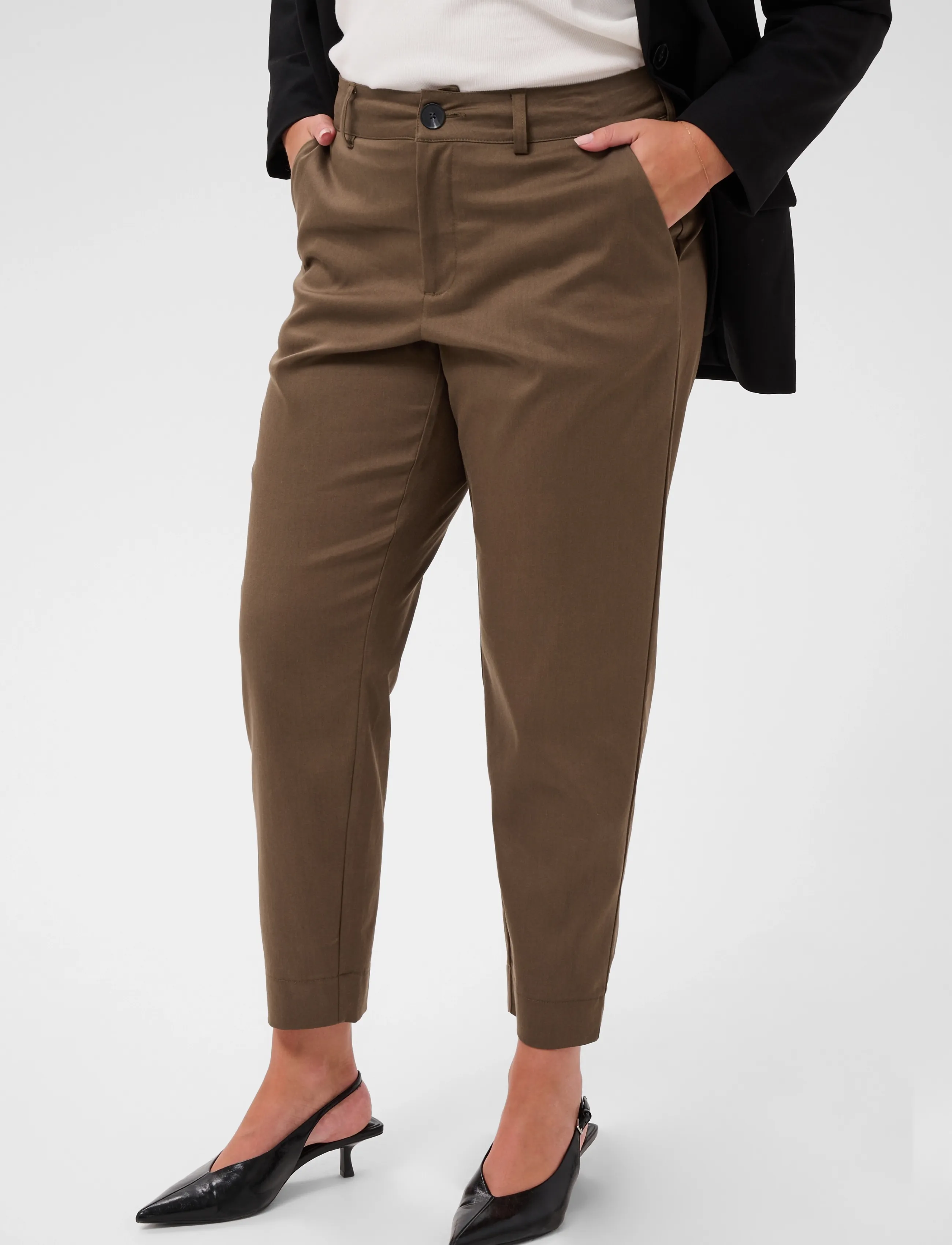 Kaffe Curve - KCleana Chino 7/8 Pants - chinos - carafe - 2