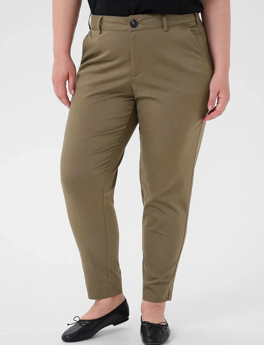 Kaffe Curve - KCleana Chino 7/8 Pants - chino püksid - morel - 0