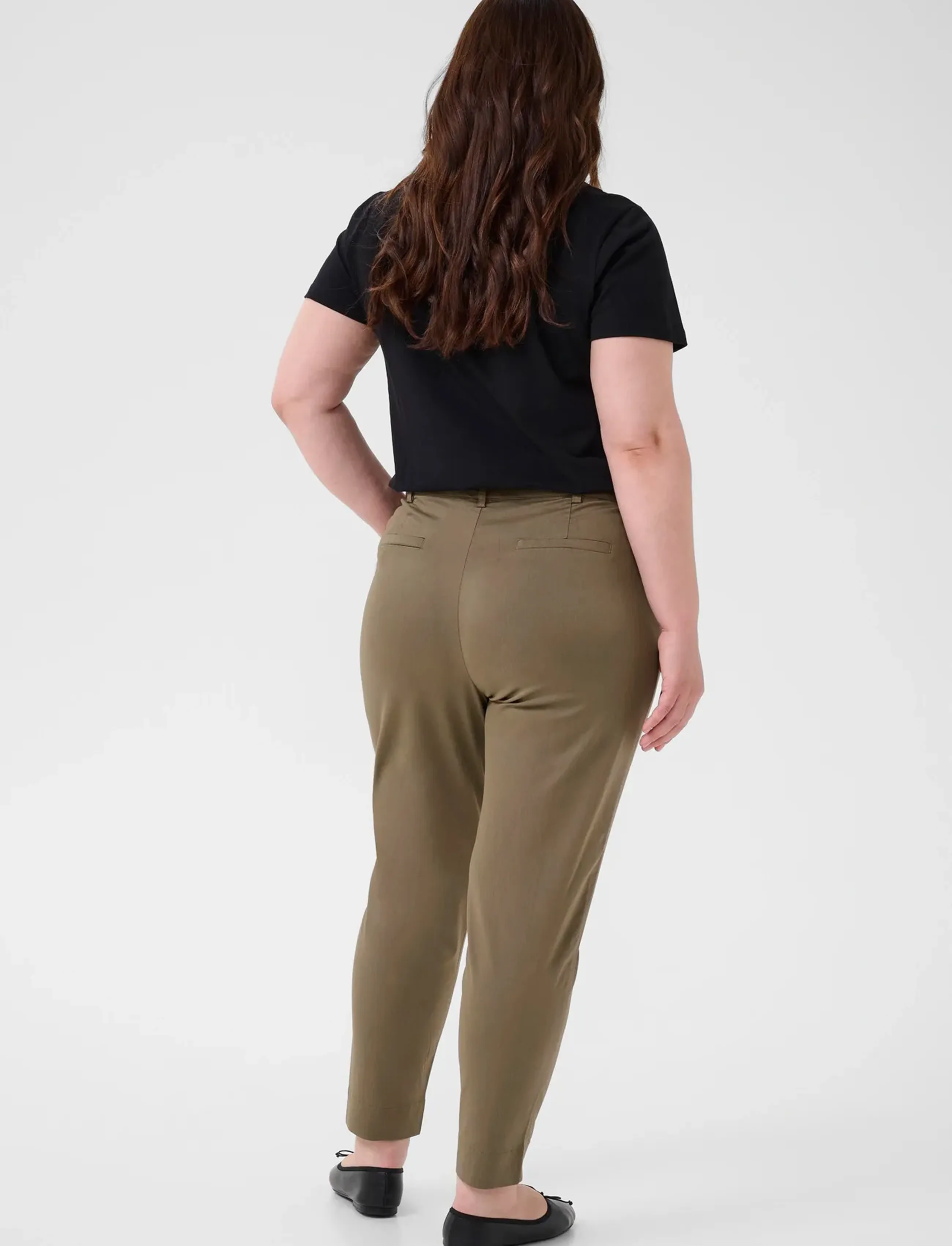Kaffe Curve - KCleana Chino 7/8 Pants - chinos - morel - 4