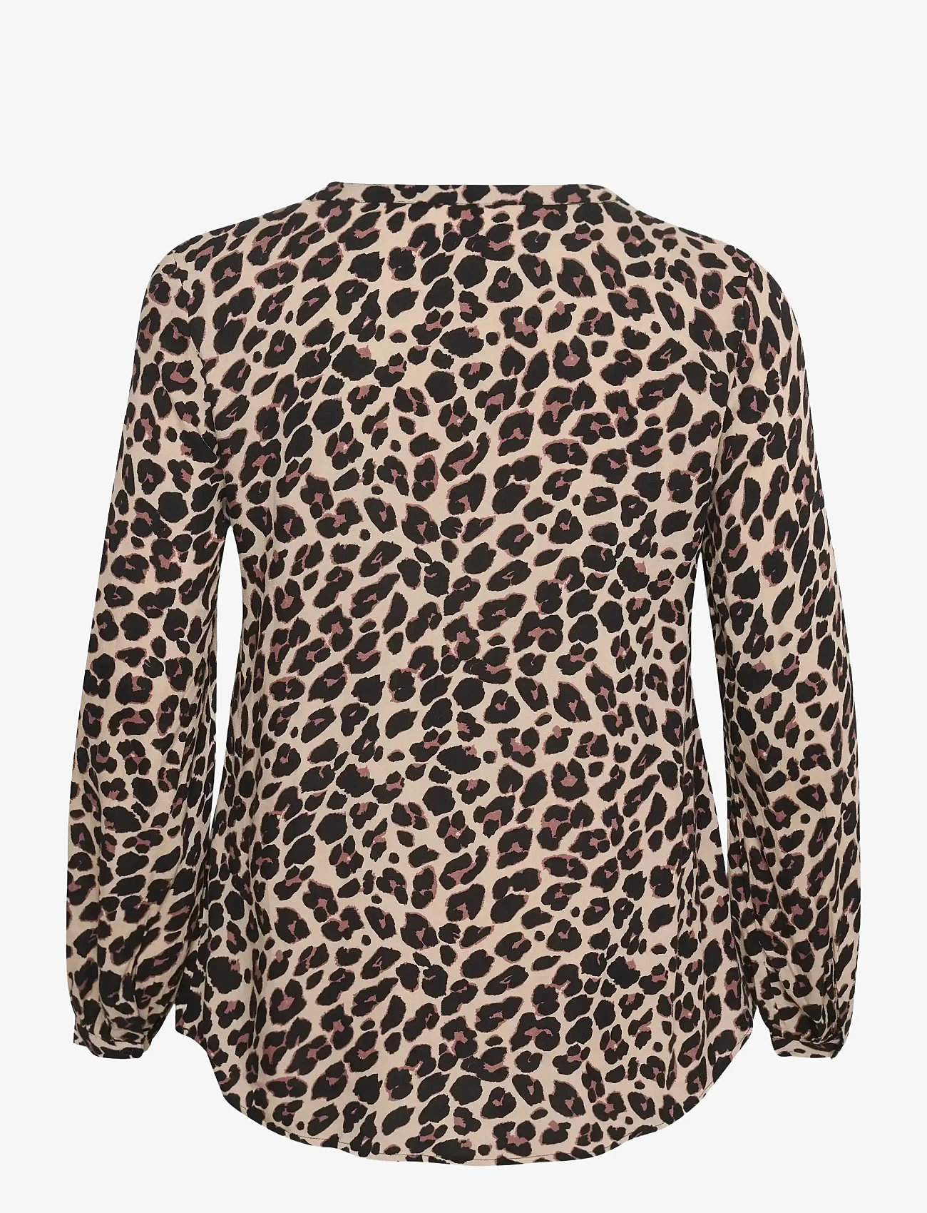 Kaffe Curve - KCmirta Tilly Blouse - langärmlige blusen - leopard print - 2