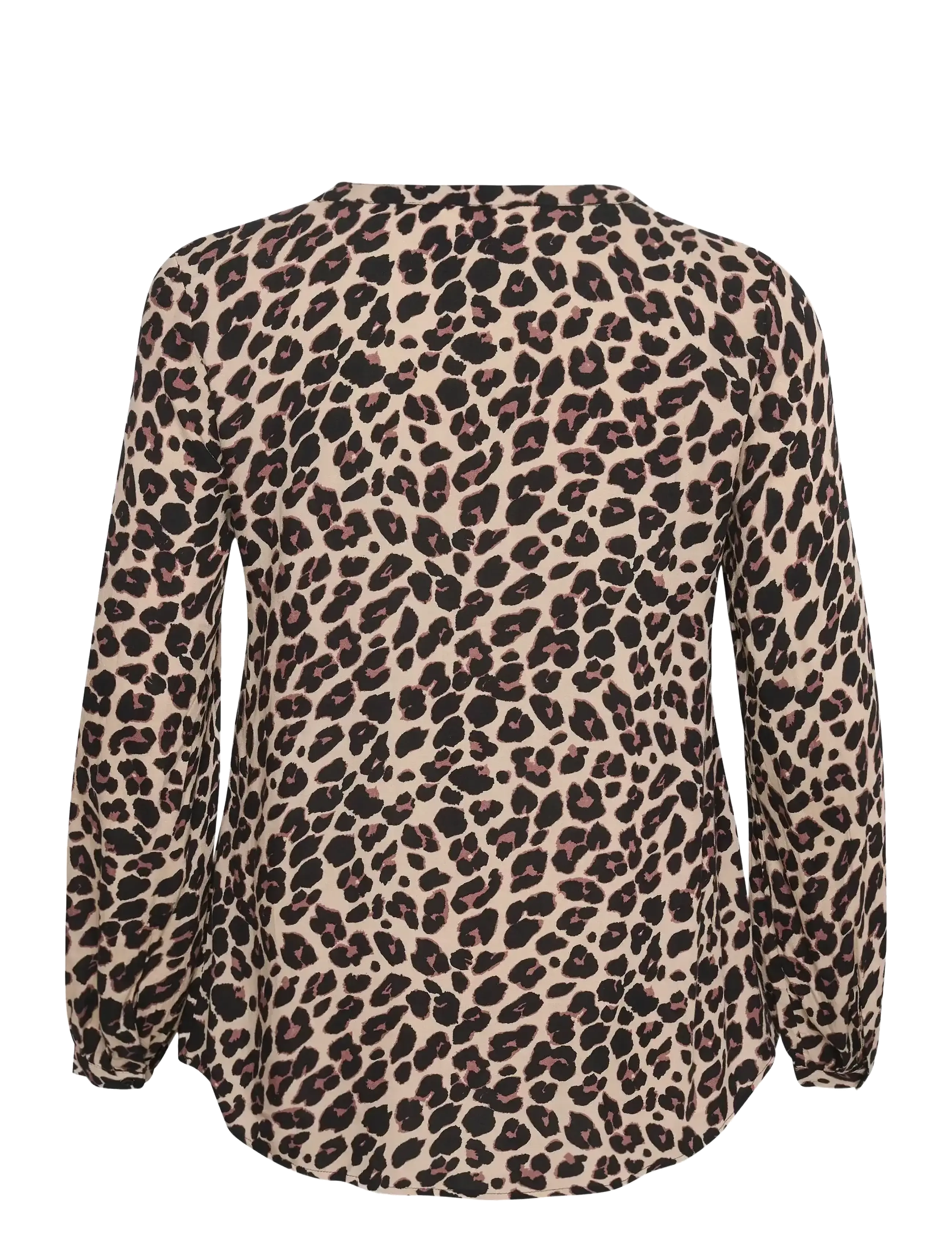 Kaffe Curve - KCmirta Tilly Blouse - pikkade varrukatega pluusid - leopard print - 2