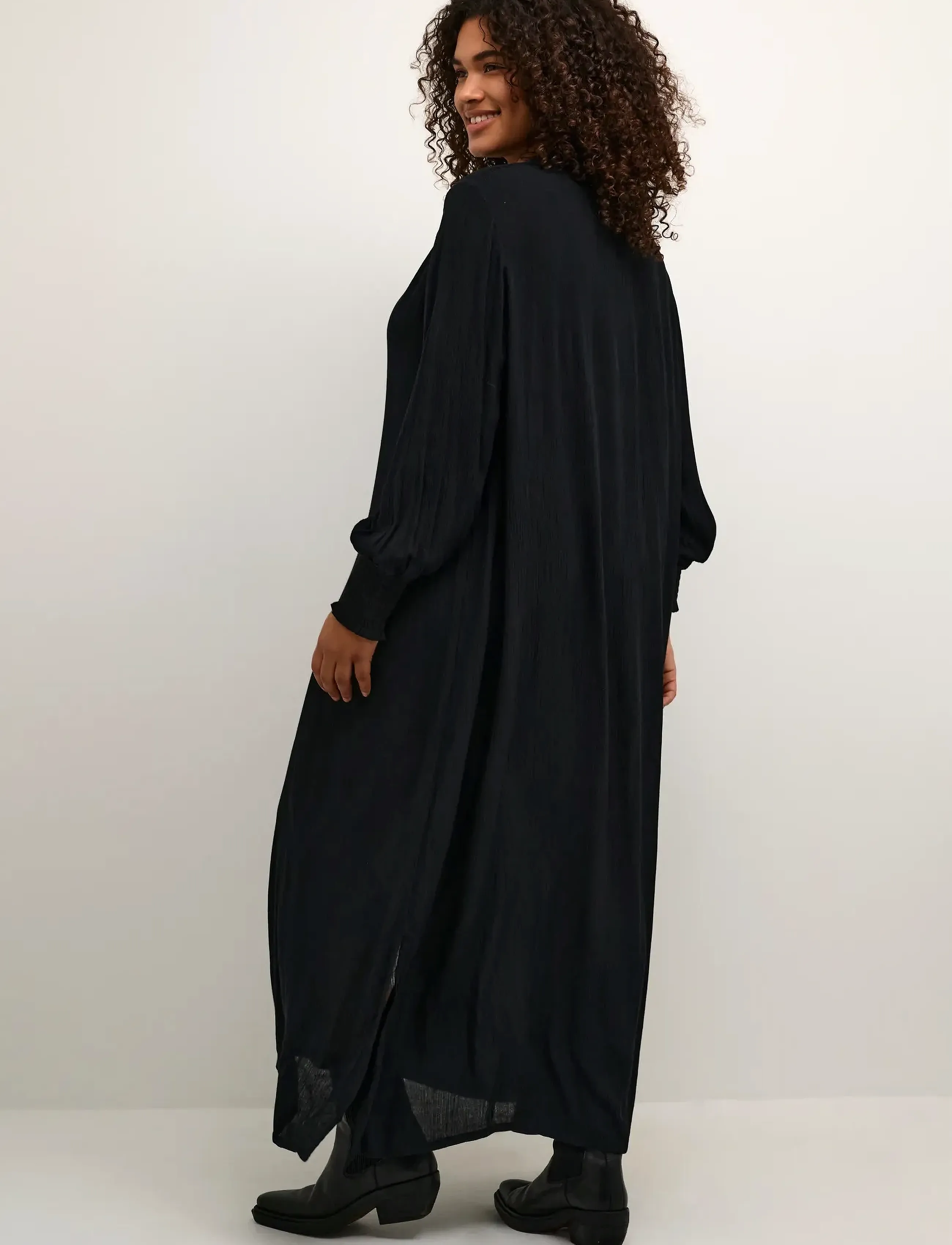 Kaffe Curve - KCmiriam Ami Dress - black deep - 3
