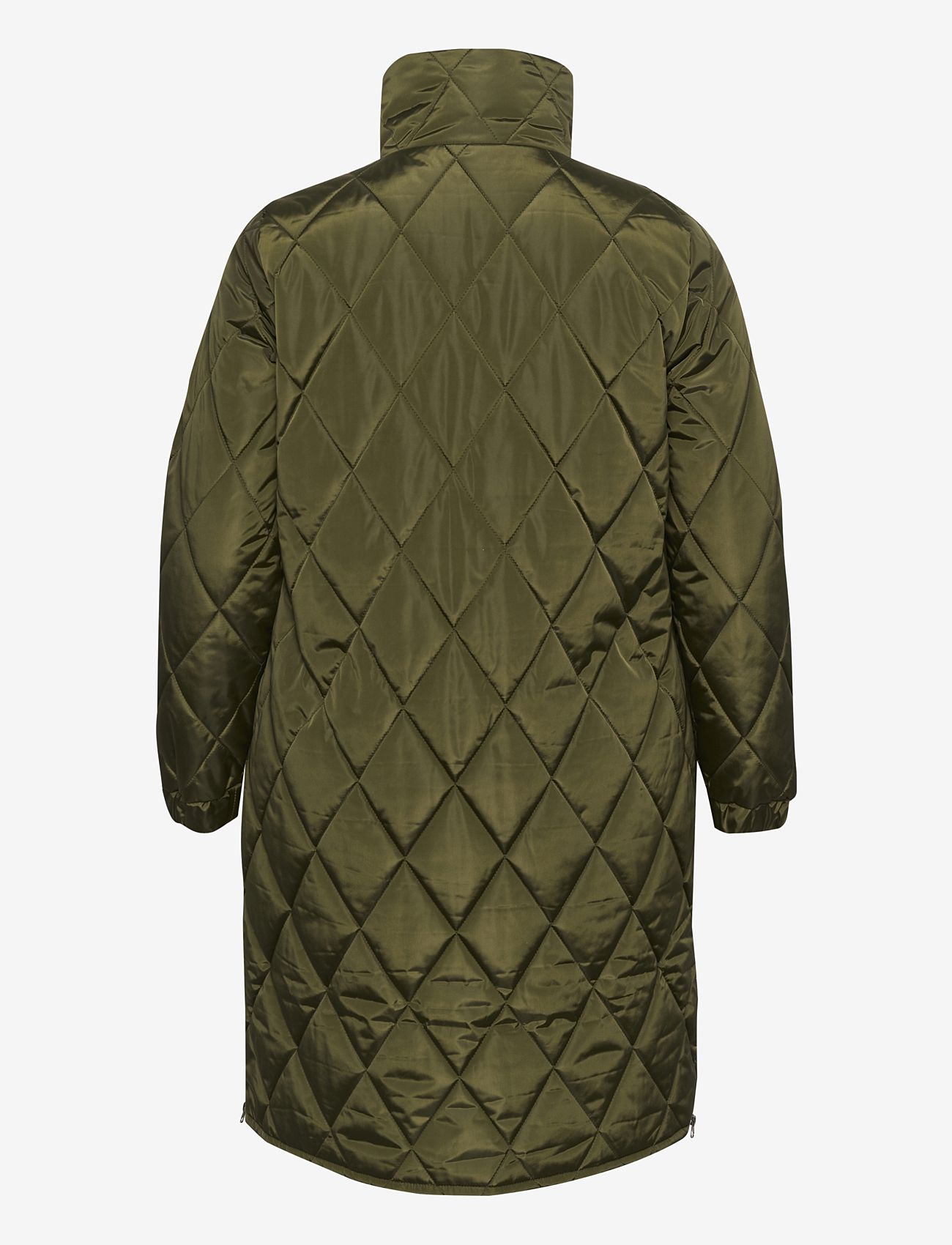 Kaffe Curve - KClinda Quilt Jacket - spring jackets - forest night - 1