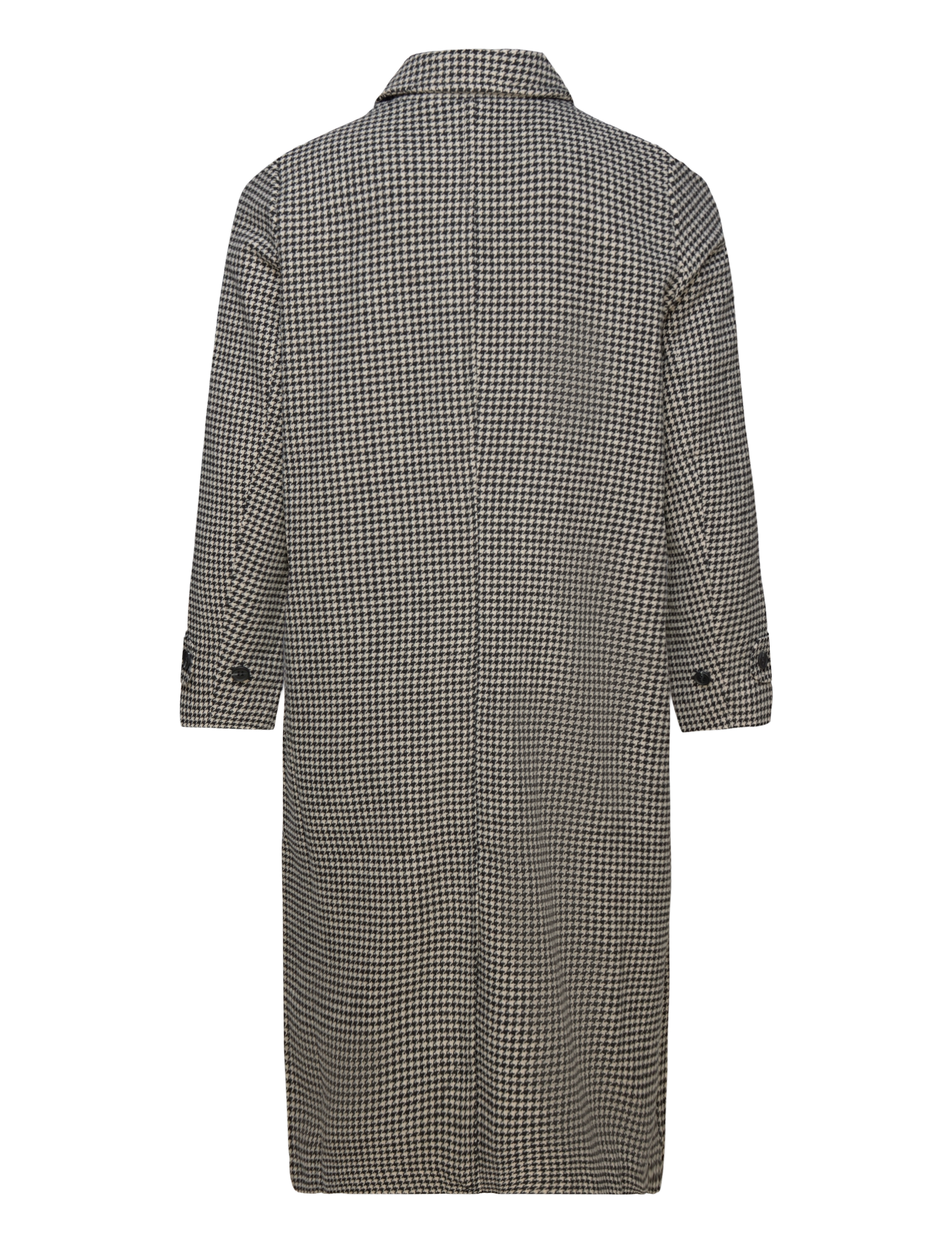 Kaffe Curve - KCgene Coat - black/ beige mini check - 2