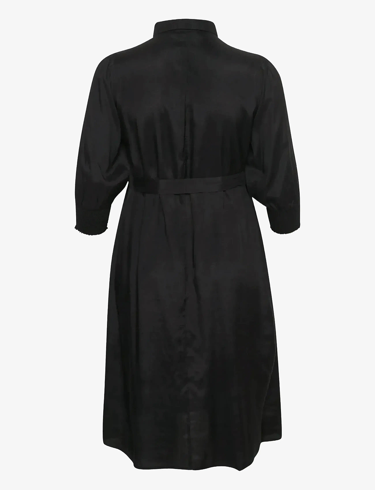 Kaffe Curve - KCemina Oline Dress - skjortekjoler - black deep - 2