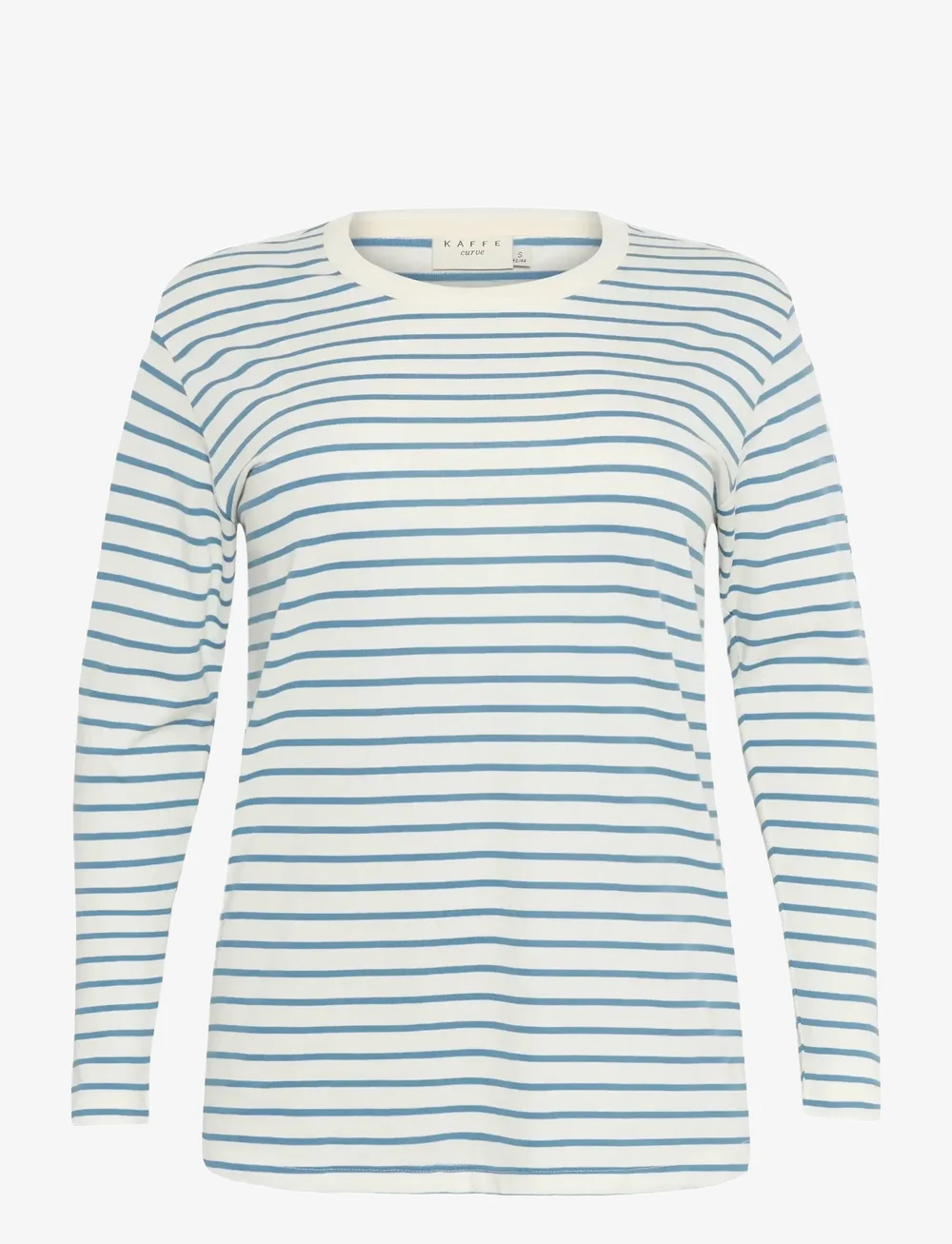 Kaffe Curve - KCwinni LS T-Shirt - långärmade toppar - ant. white / windward stripe - 1