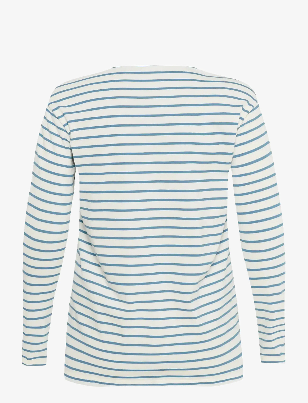 Kaffe Curve - KCwinni LS T-Shirt - långärmade toppar - ant. white / windward stripe - 2