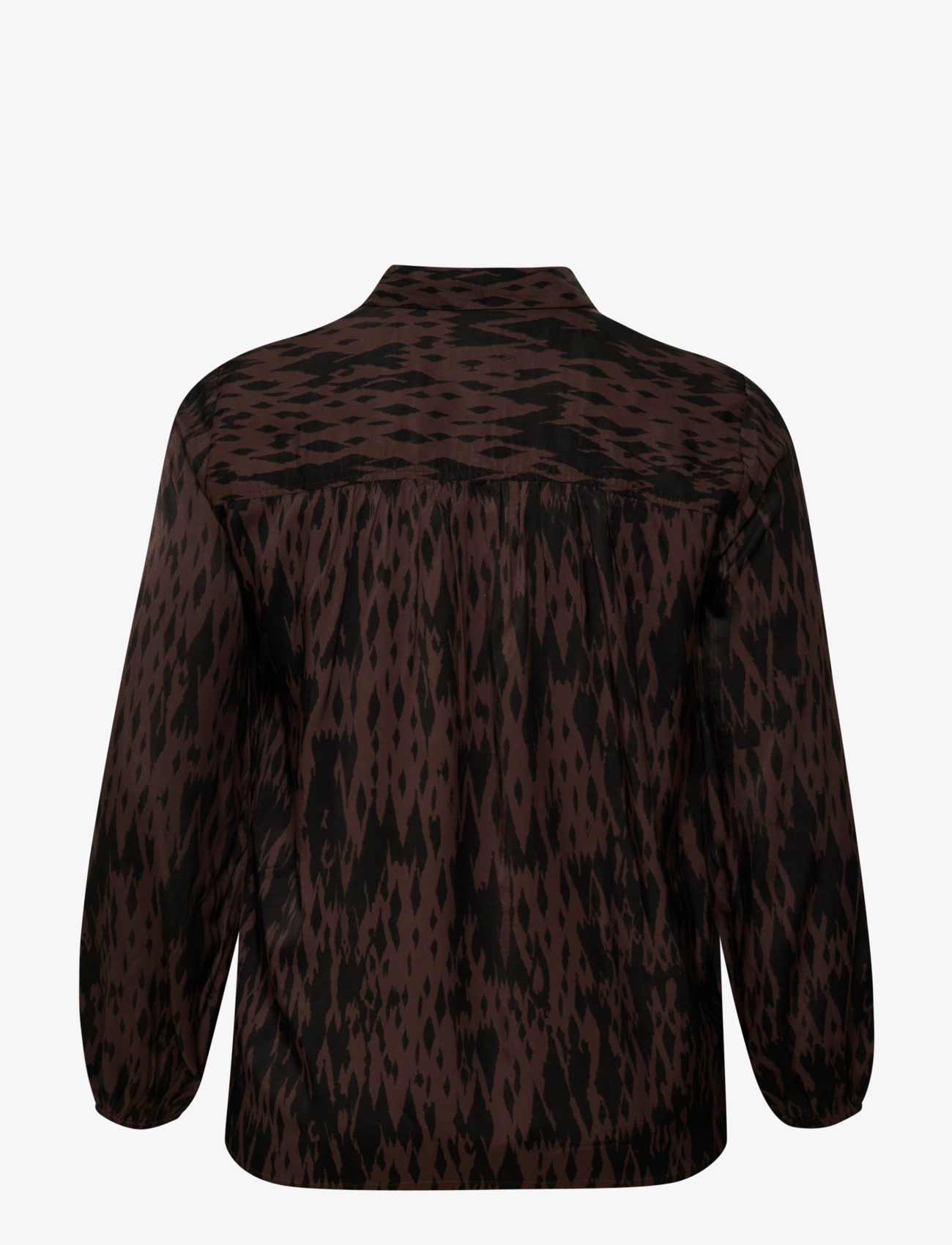 Kaffe Curve - KCria Blouse - langærmede bluser - brown / black graphic - 2