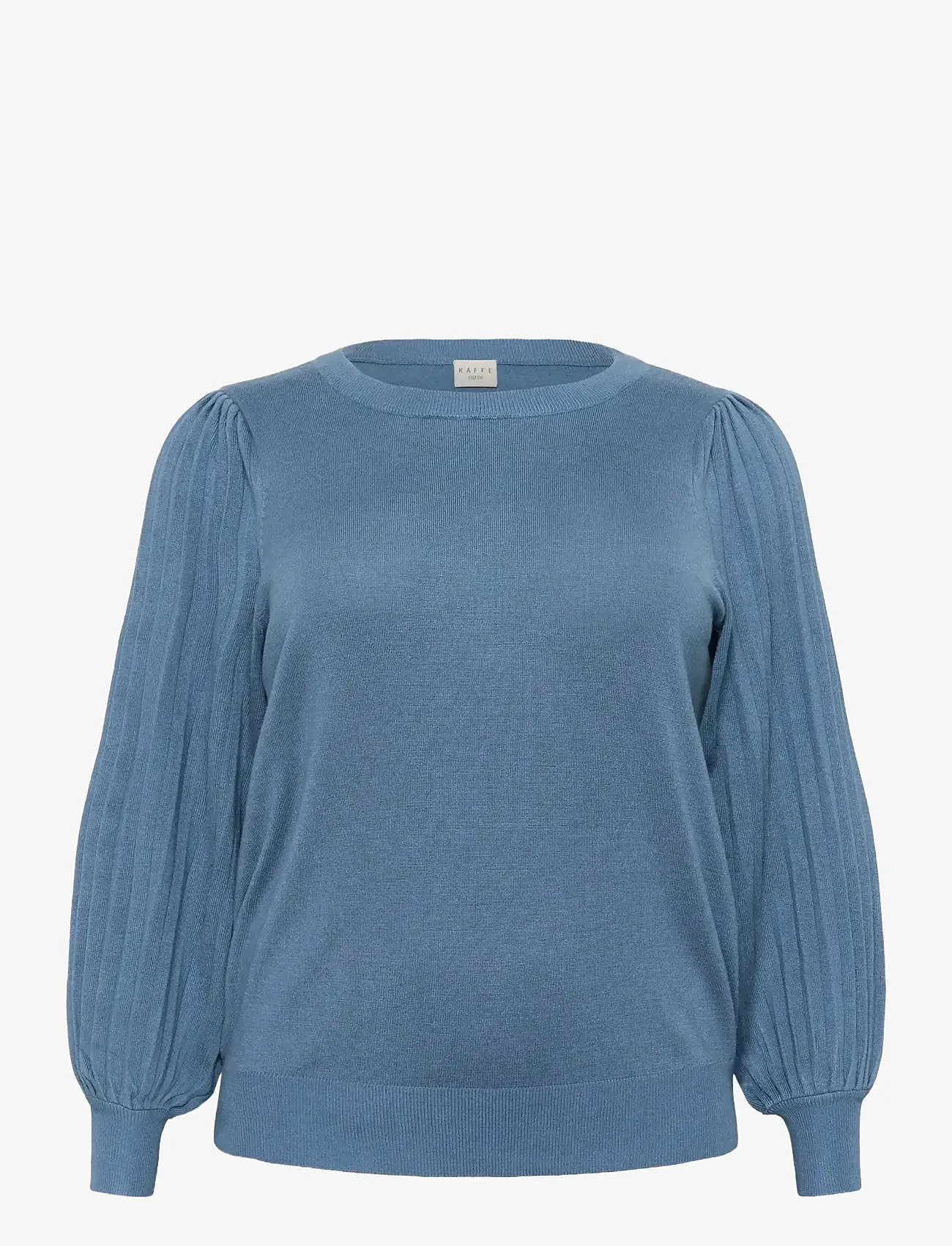 Kaffe Curve - KCloni Knit Pullover - höstkläder - bering sea - 0