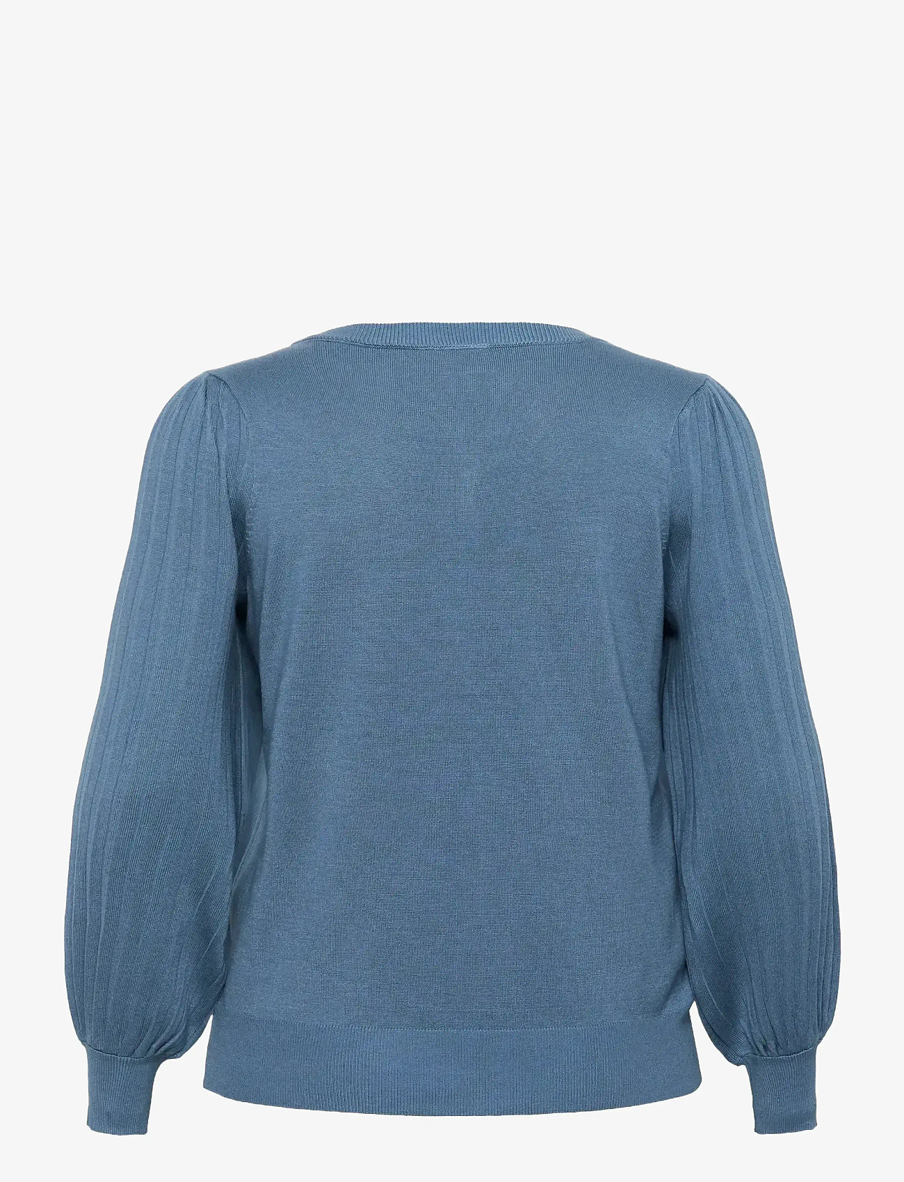 Kaffe Curve - KCloni Knit Pullover - höstkläder - bering sea - 1