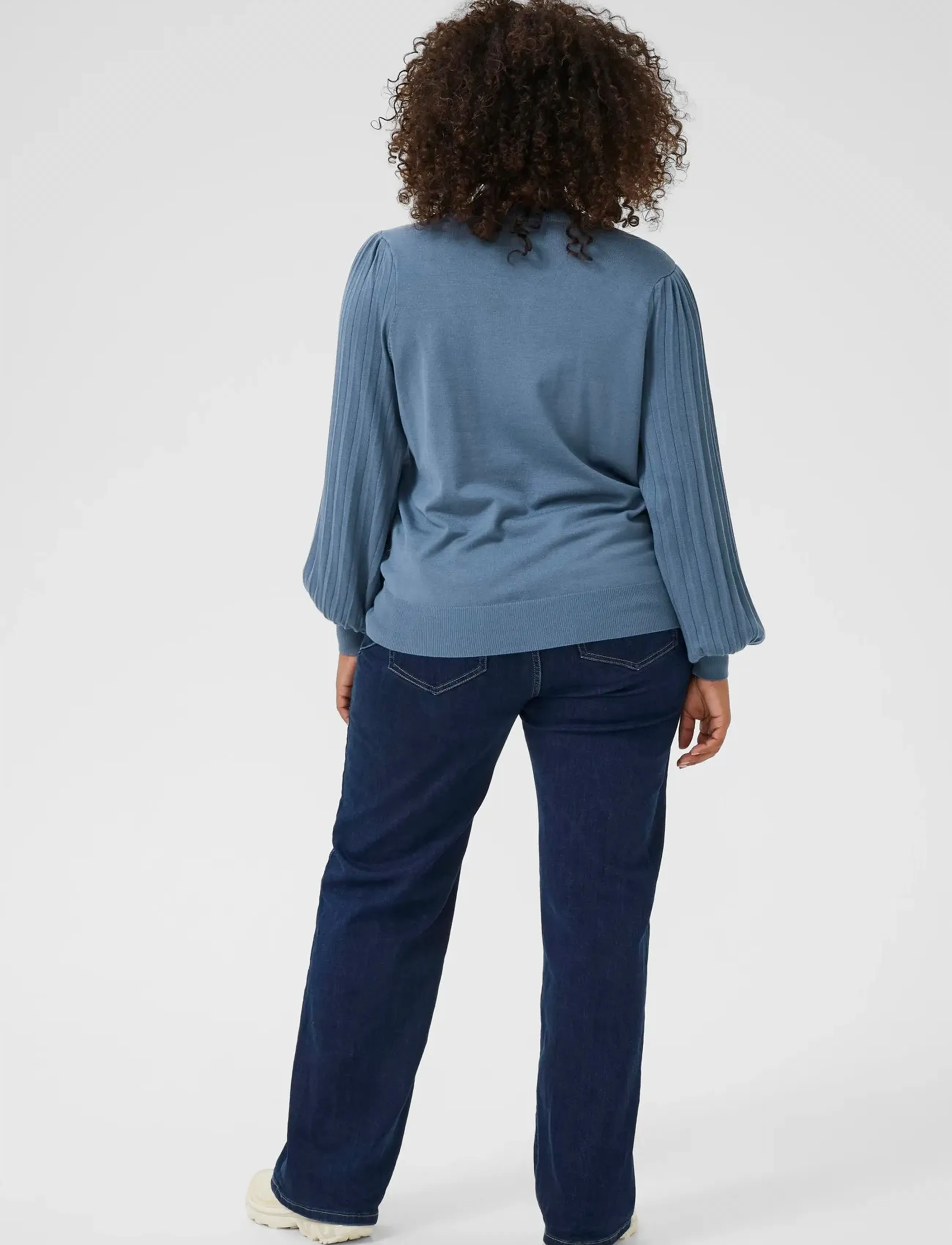 Kaffe Curve - KCloni Knit Pullover - pullover - bering sea - 4