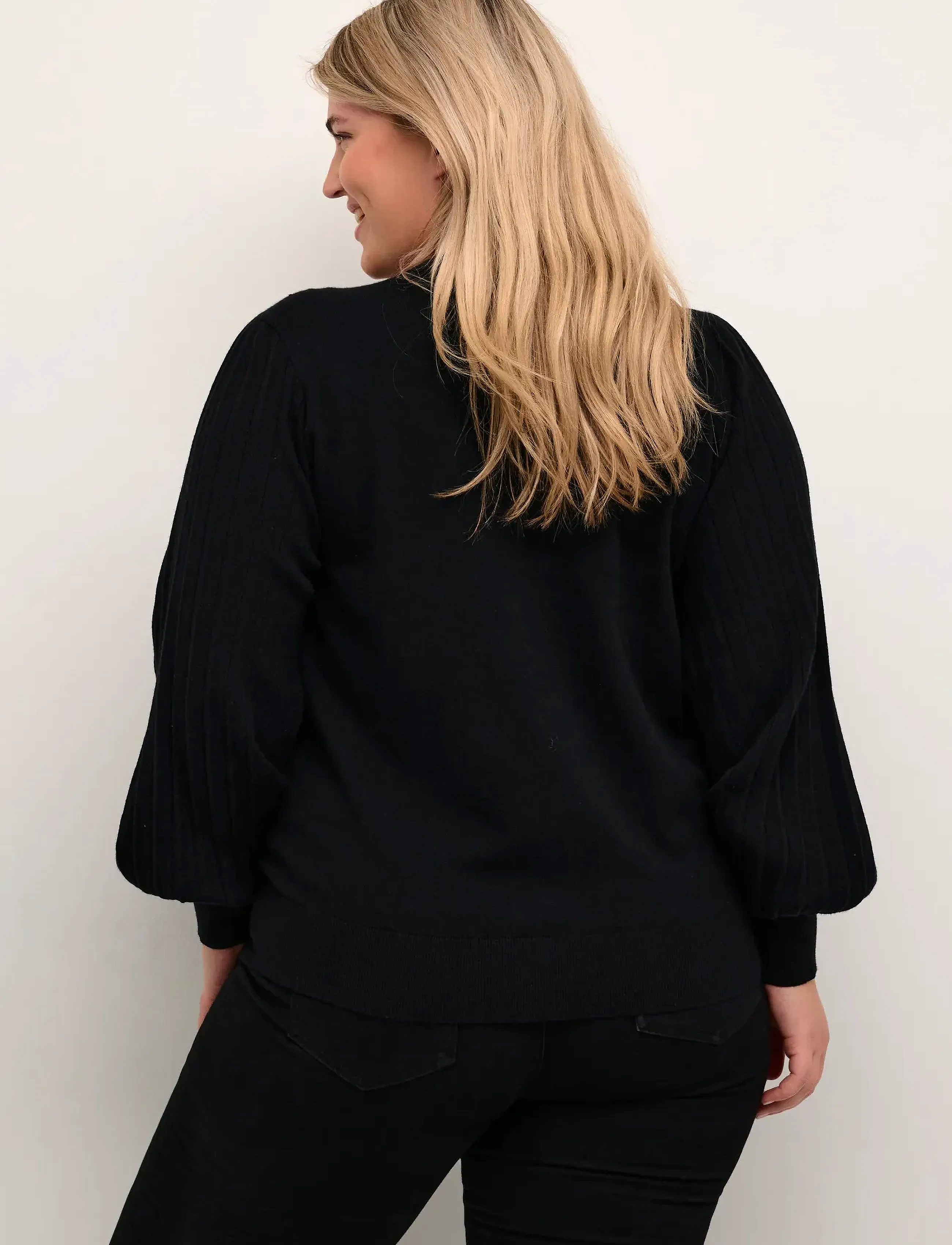 Kaffe Curve - KCloni Knit Pullover - pullover - black deep - 5