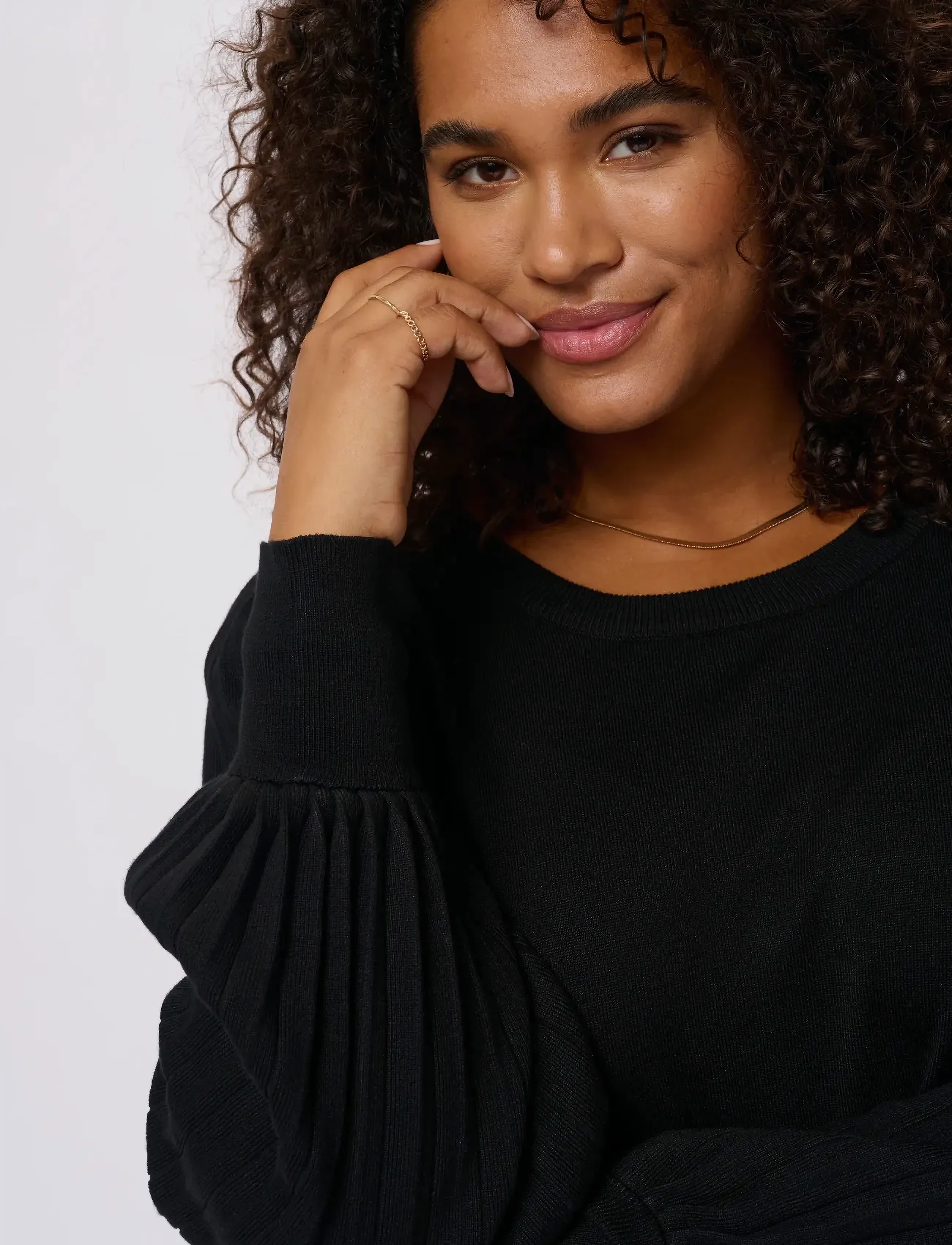 KAFFE CURVE Kcloni Knit Pullover stickade tröjor dam – bild 5