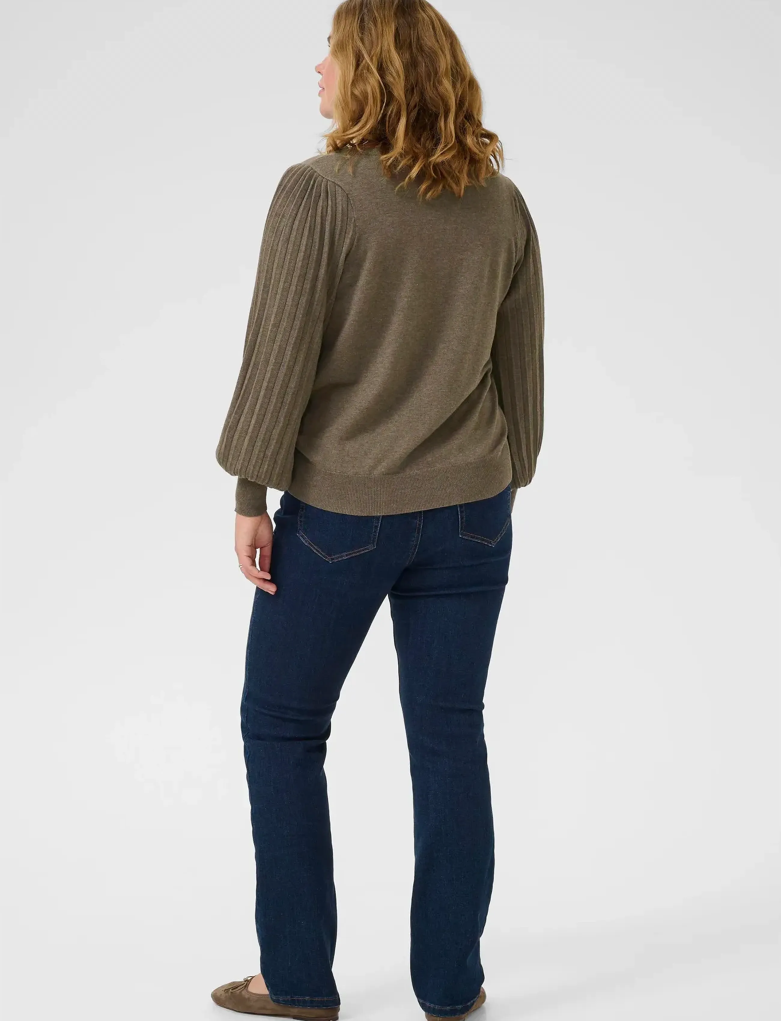 Kaffe Curve - KCloni Knit Pullover - jumpers - morel melange - 4