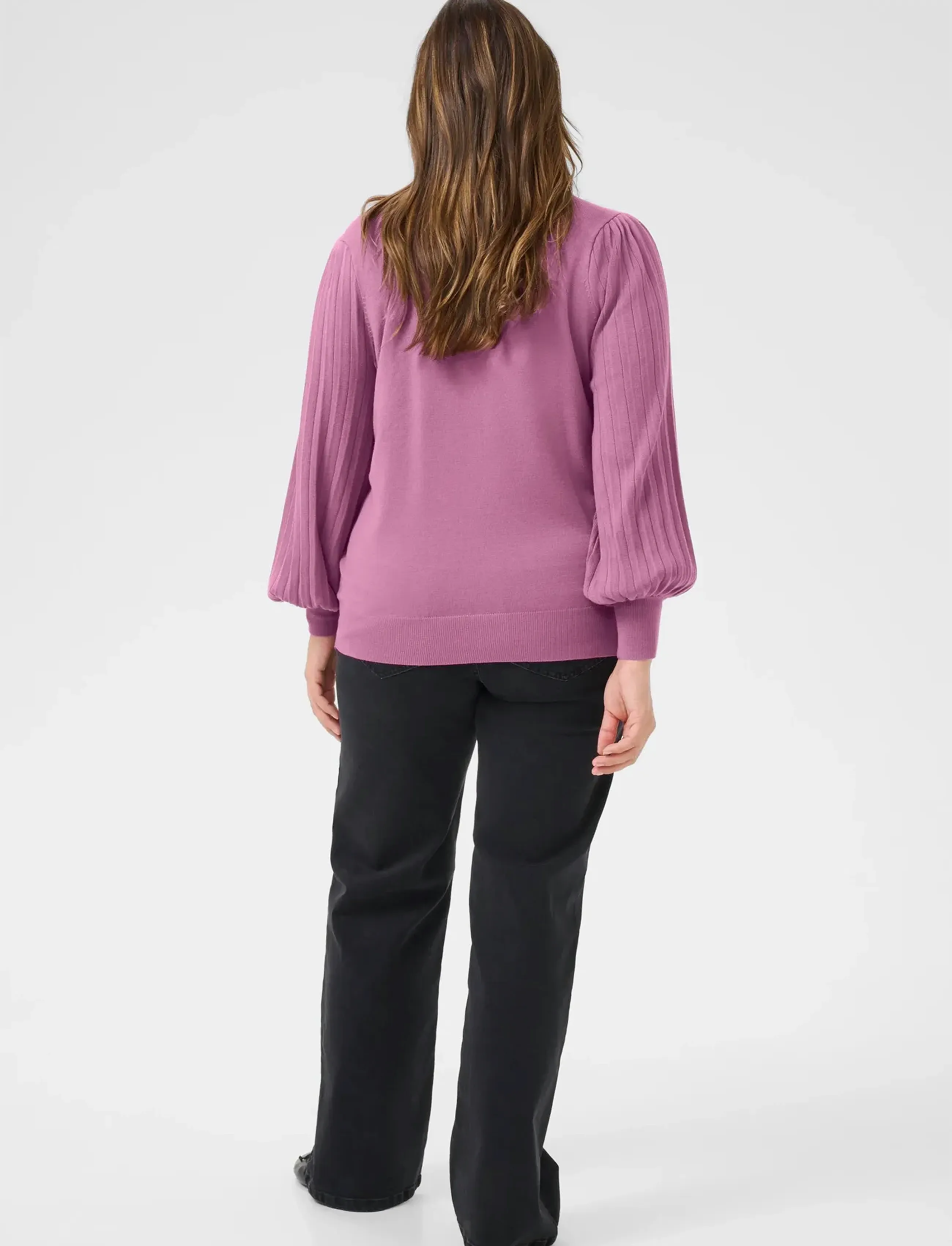 Kaffe Curve - KCloni Knit Pullover - tröjor - tulipwood - 4