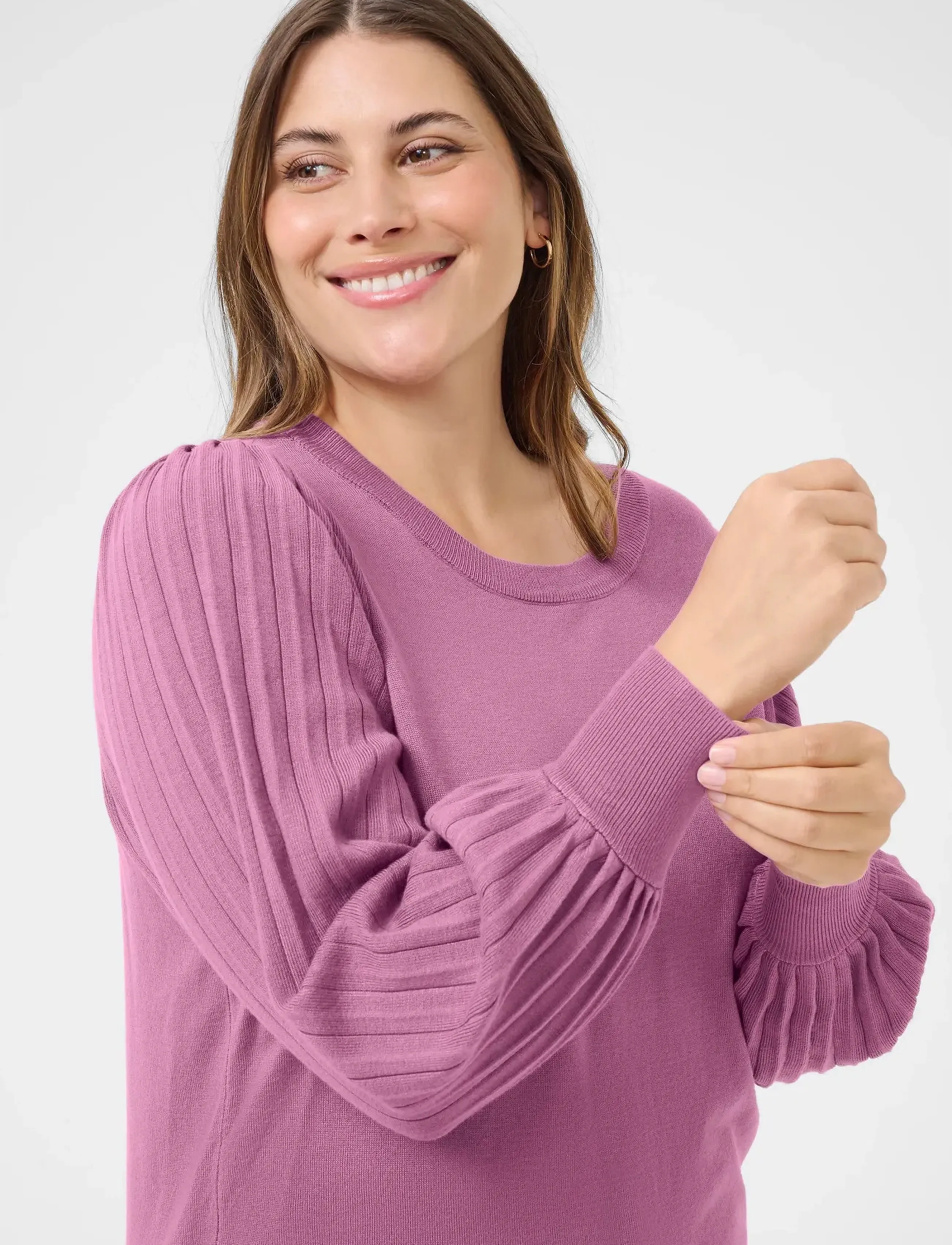 Kaffe Curve - KCloni Knit Pullover - tröjor - tulipwood - 5