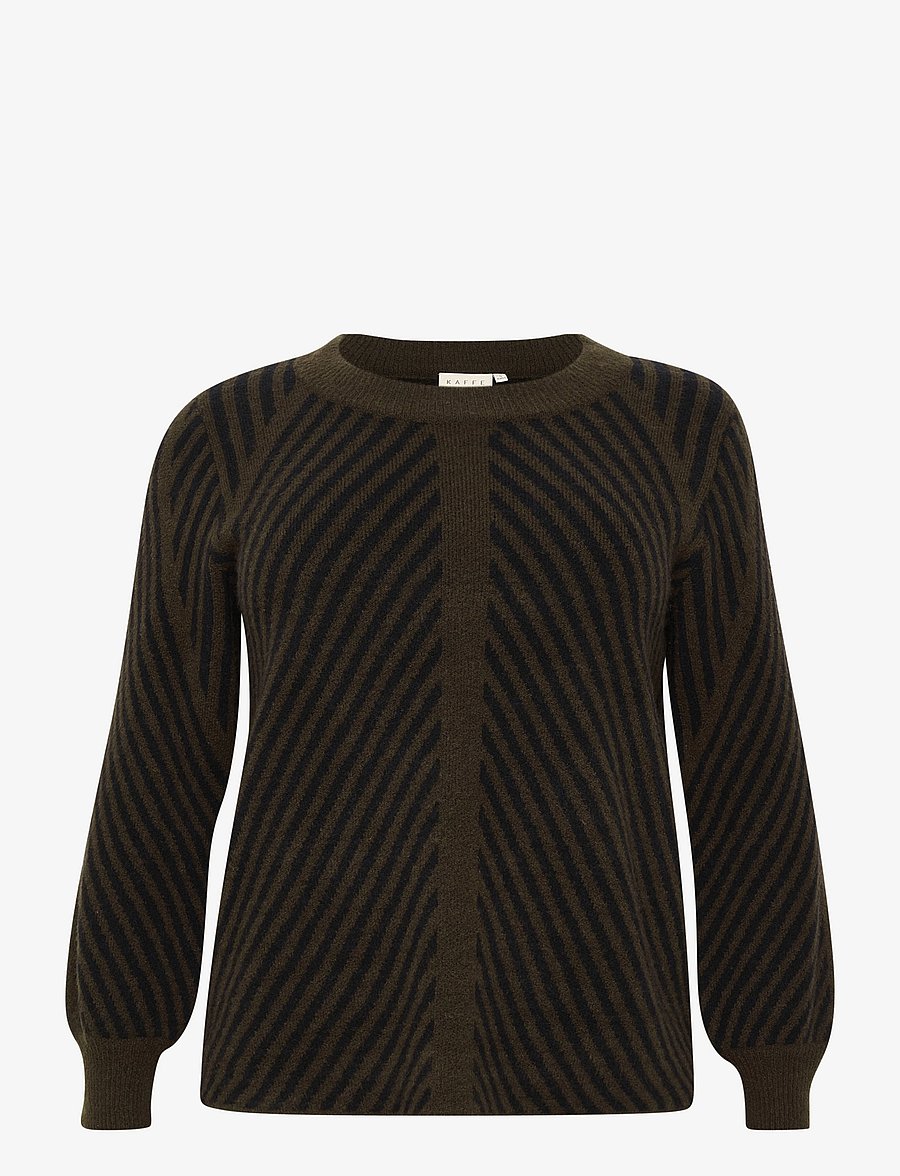 Kaffe Curve - KCvery Knit Pullover - pullover - java/black stripe - 1
