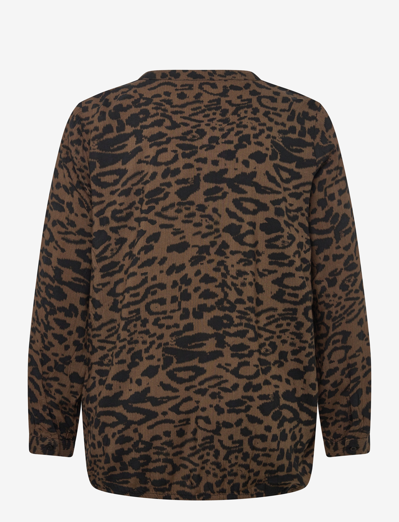 Kaffe Curve - KCdiana Blouse - langärmlige hemden - brown/black flower print - 1
