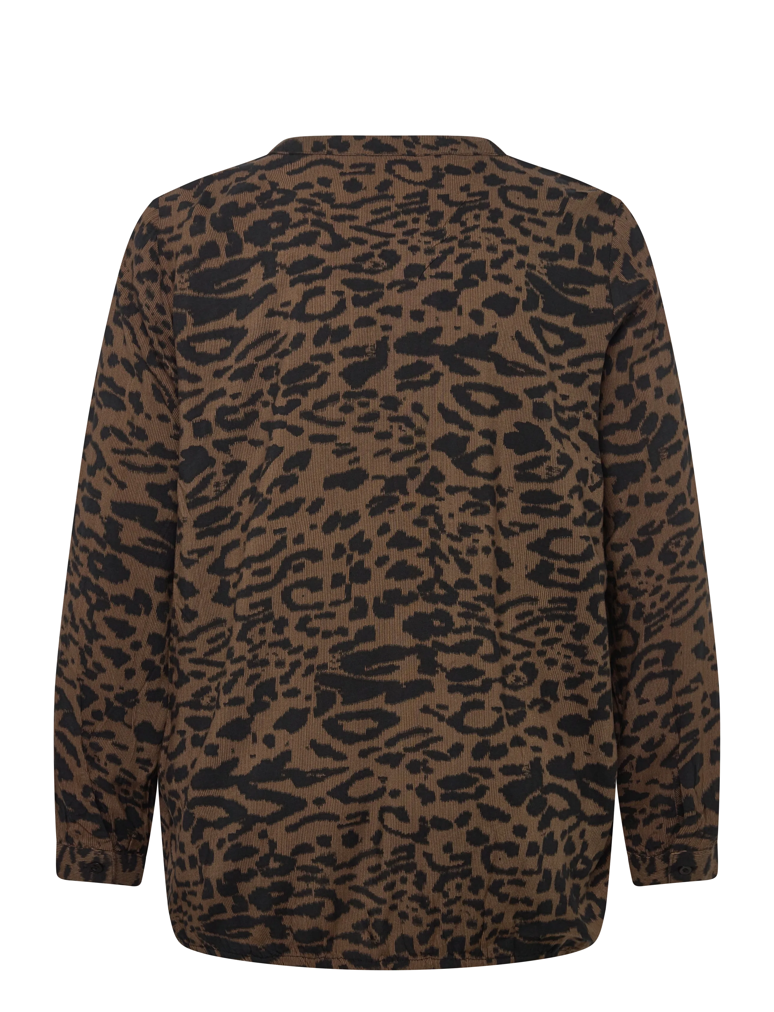 Kaffe Curve - KCdiana Blouse - långärmade skjortor - brown/black flower print - 1