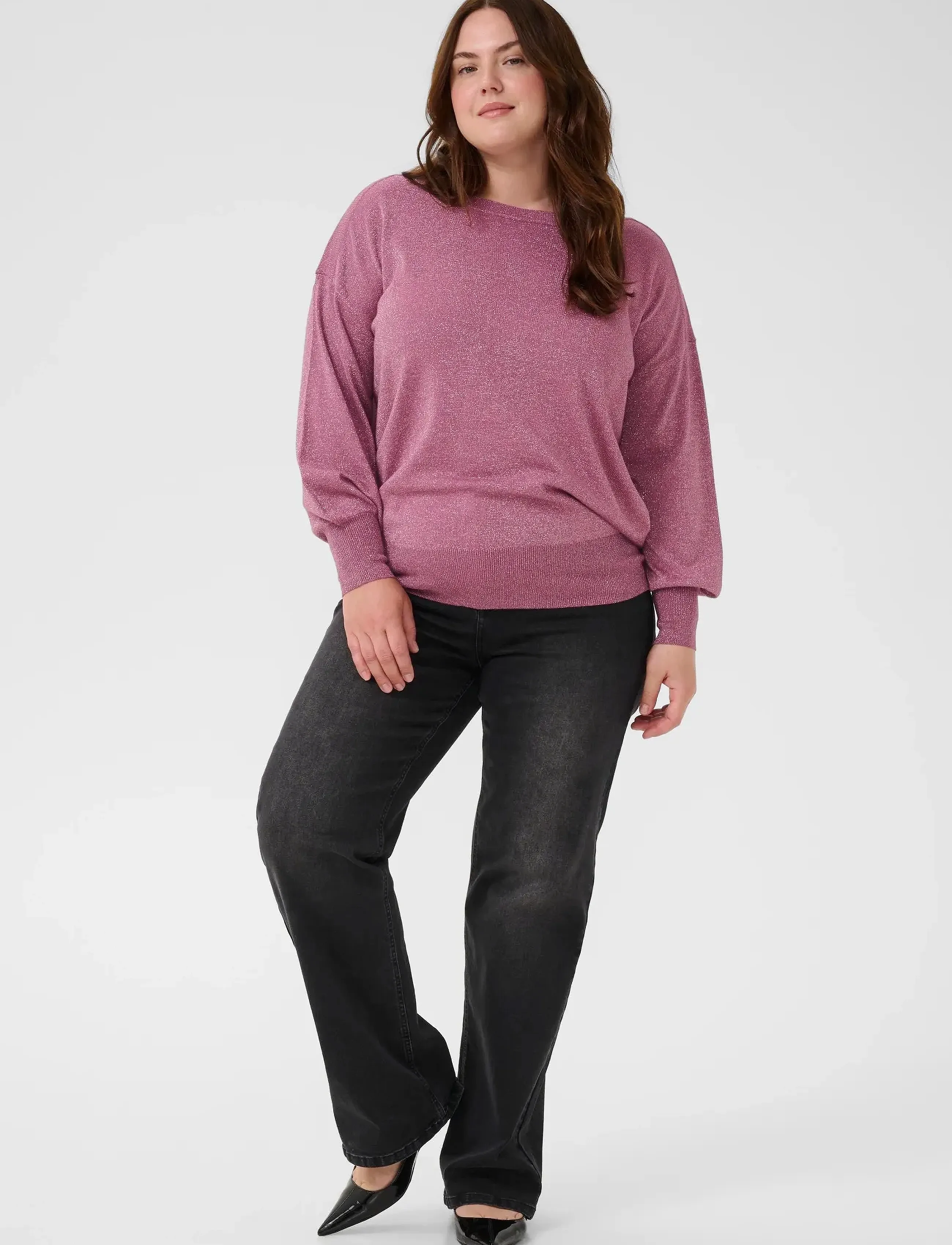Kaffe Curve - KCregitta Knit Pullover - trøjer - tulipwood - 3