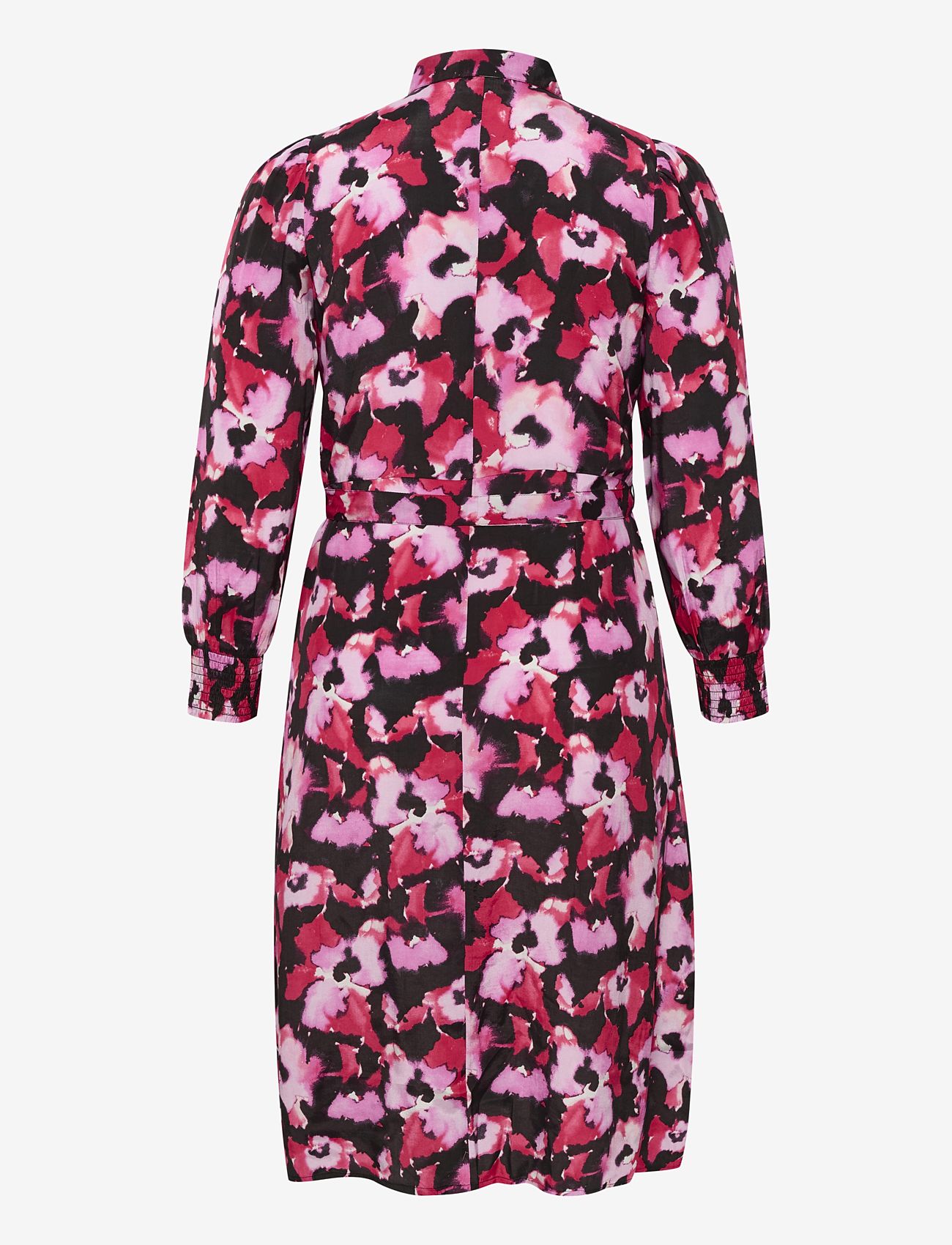 Kaffe Curve - KCnatalia Shirt Dress - shirt dresses - pink faded flower - 2