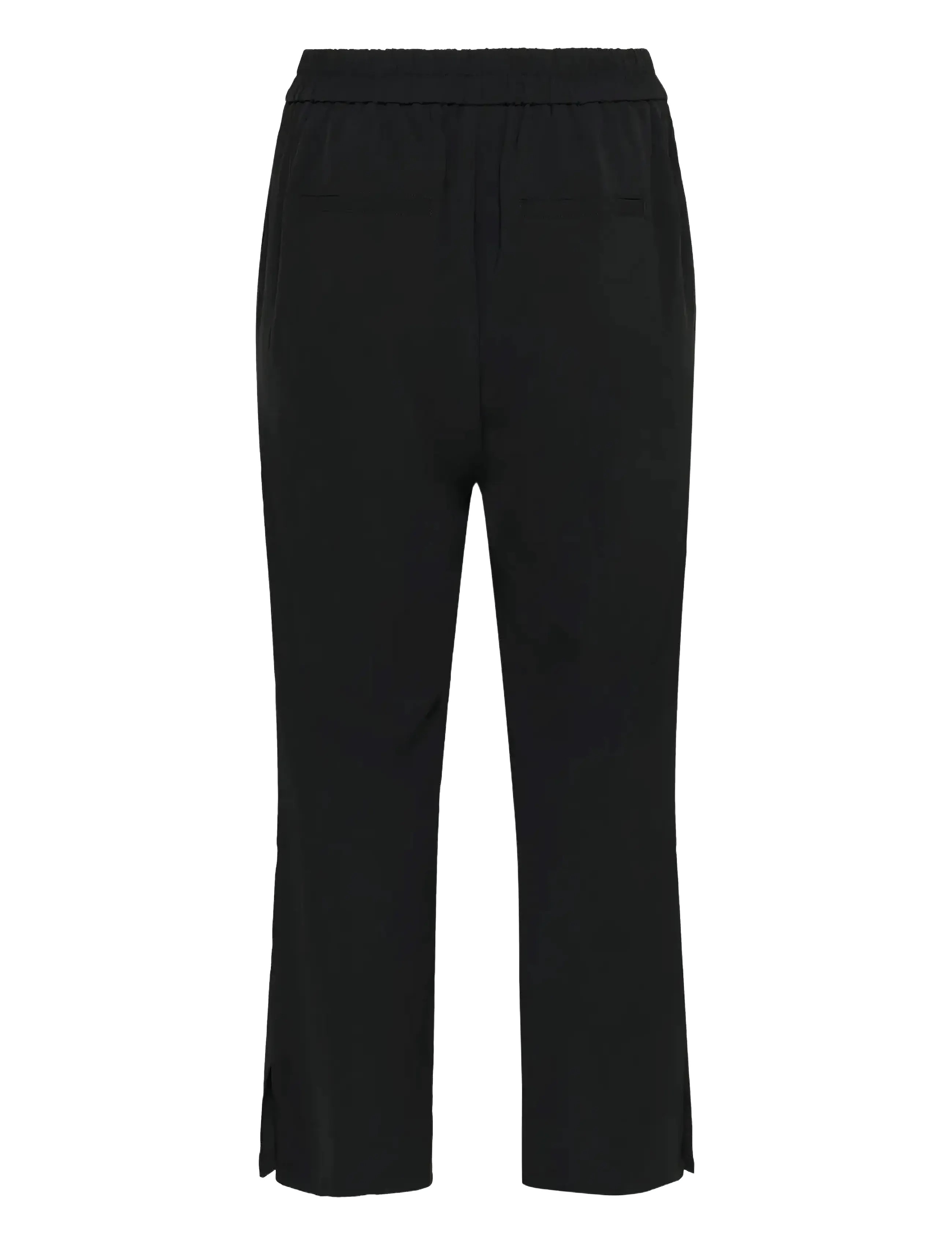 Kaffe Curve - KCsigne HW Wide Pants - habitbukser - black deep - 2