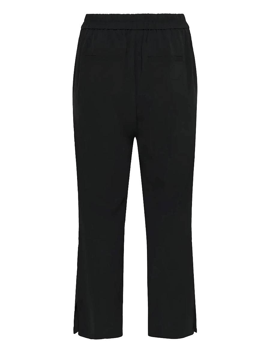 Kaffe Curve - KCsigne HW Wide Pants - habitbukser - black deep - 2