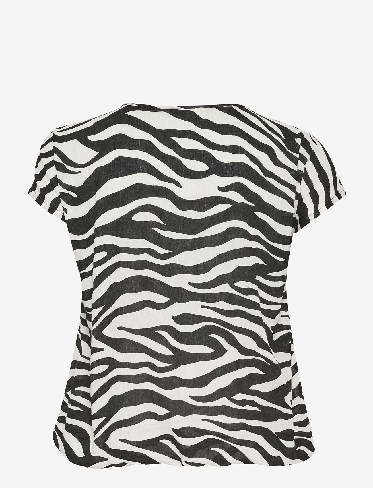 Kaffe Curve - KCami Stanley Printed - kurzämlige blusen - black/chalk animal print - 2