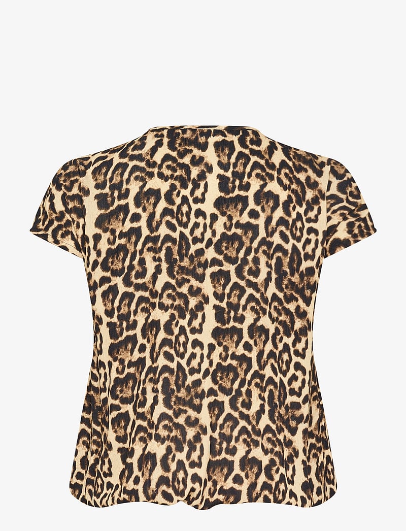 Kaffe Curve - KCami Stanley Printed - kurzämlige blusen - naturel leopard print - 2